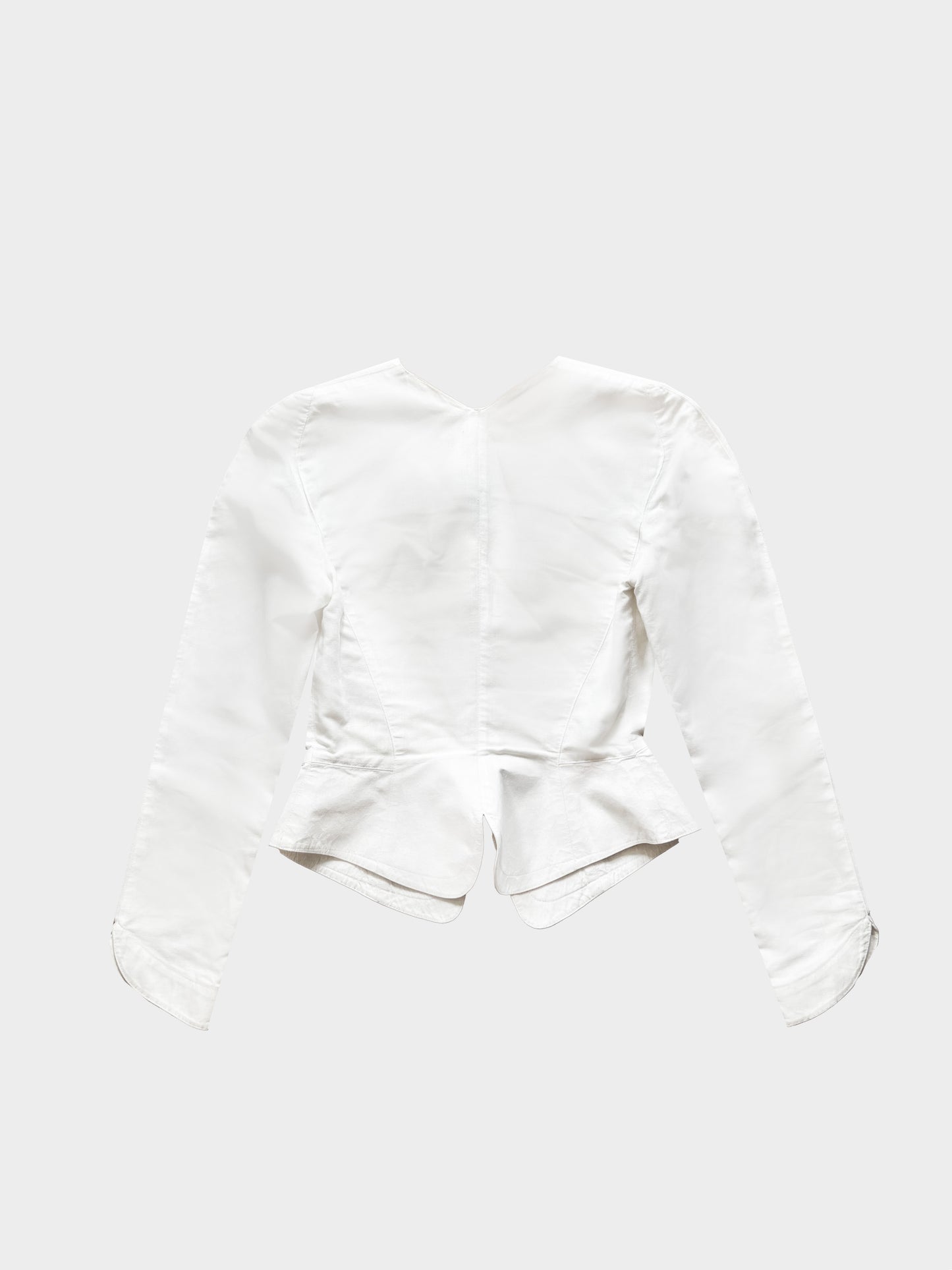 Thierry Mugler Active 1980s White Cutout Blazer