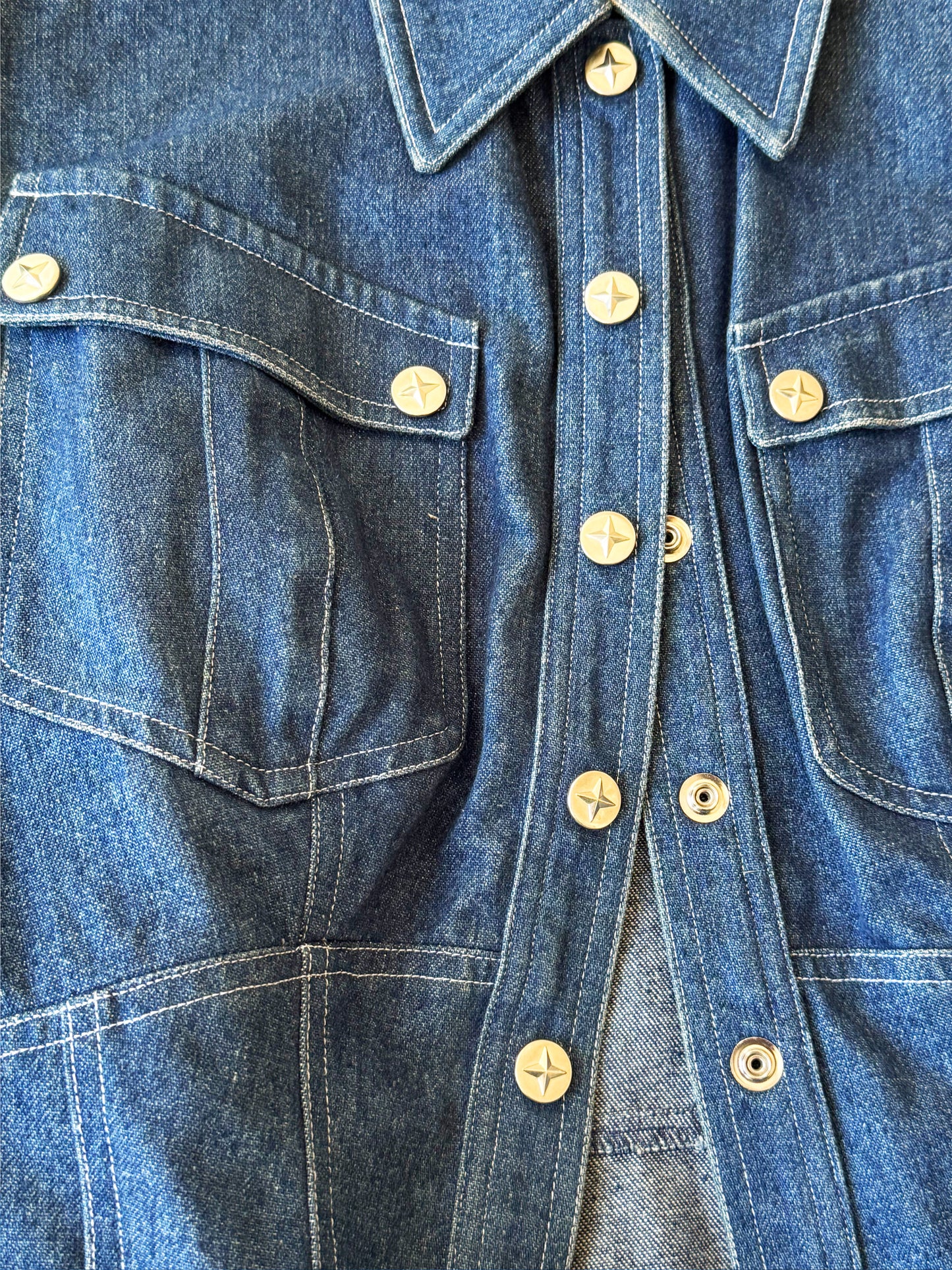 Thierry Mugler 1990s Denim Jacket and Skirt Set