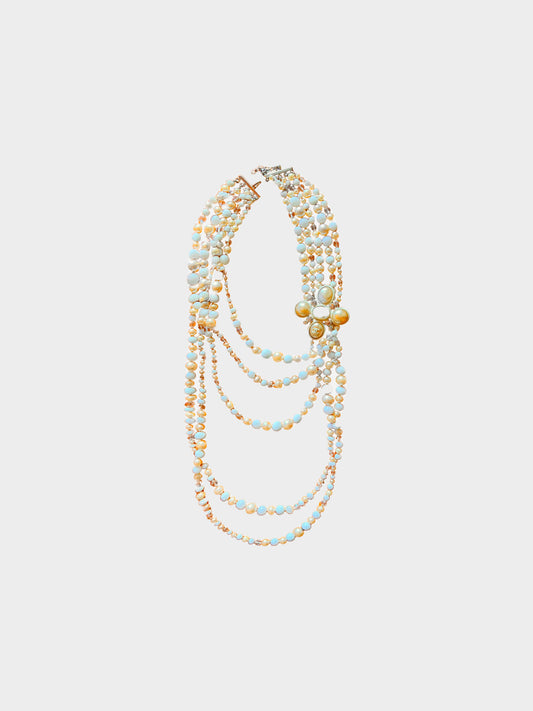 Chanel 1990s Mother of Pearl Draped Necklace
