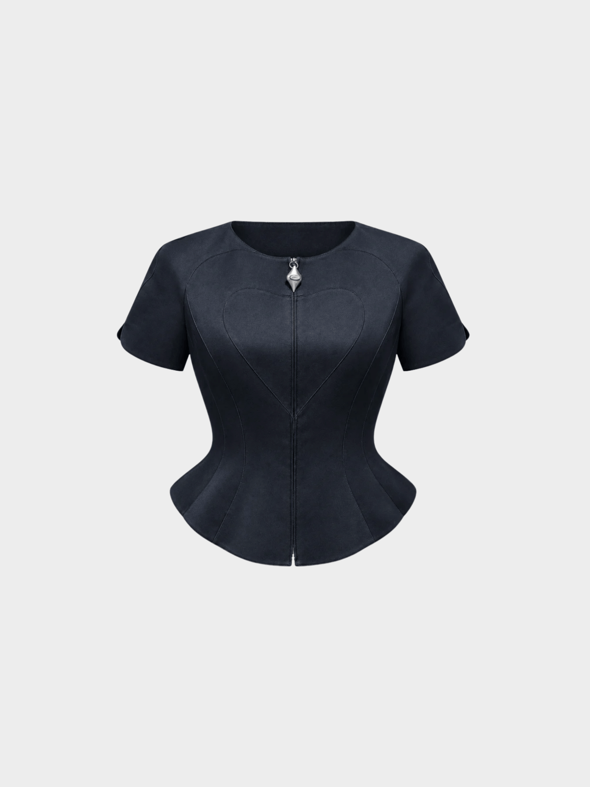 Thierry Mugler 1990–1994 Black Sculpted Heart Corset Jacket