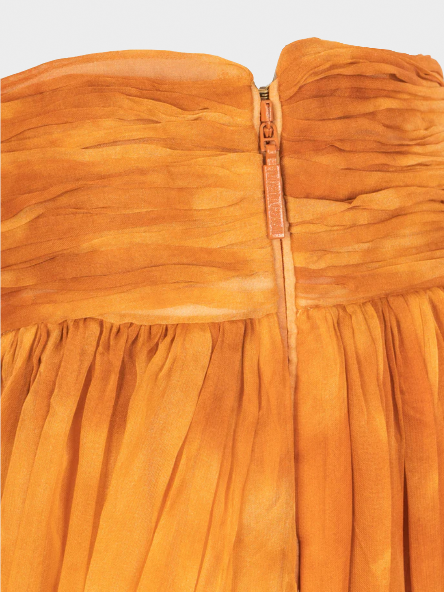 Roberto Cavalli 2000s Orange Cotton Tie-Dye Floor Length Skirt