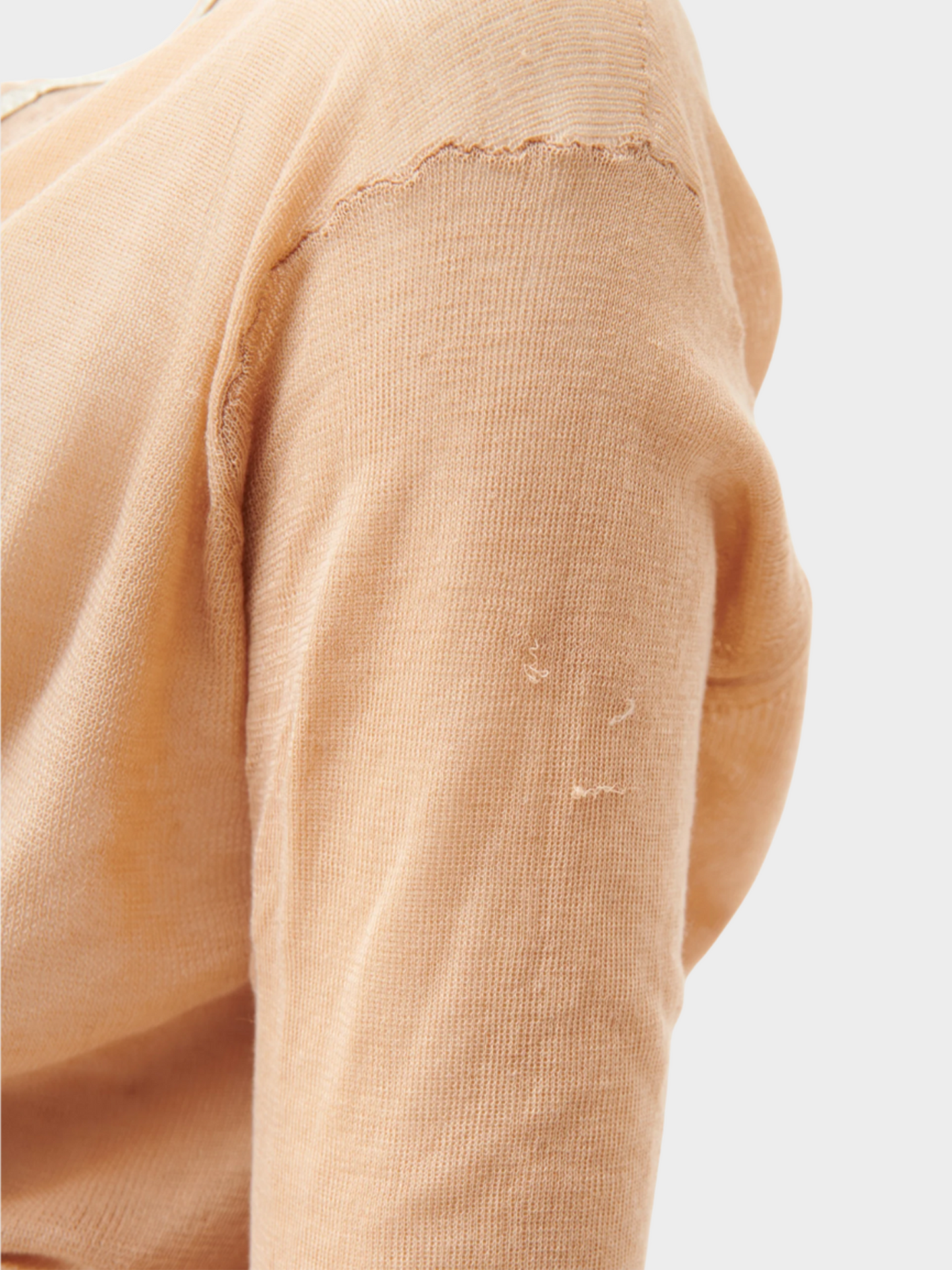 Gucci by Tom Ford 1990s Asymmetric Laced Pink Cardigan