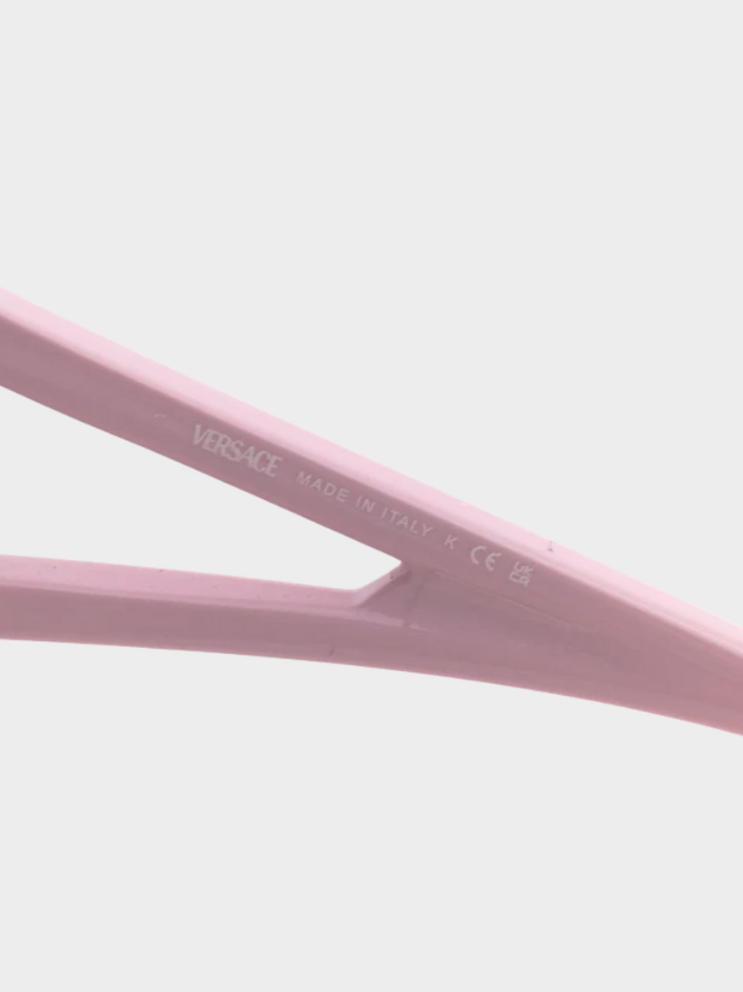 Versace SS 2024 Pink Medusa-Logo Shield Sunglasses