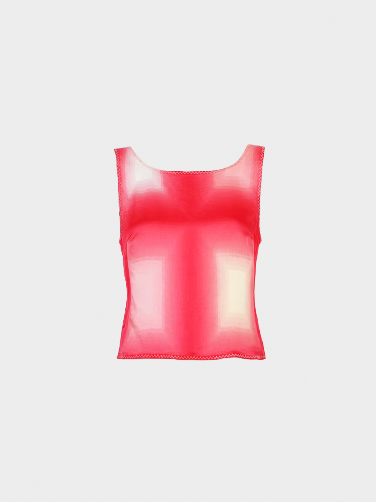 Prada SS 1998 Pink Graphic Tank Top