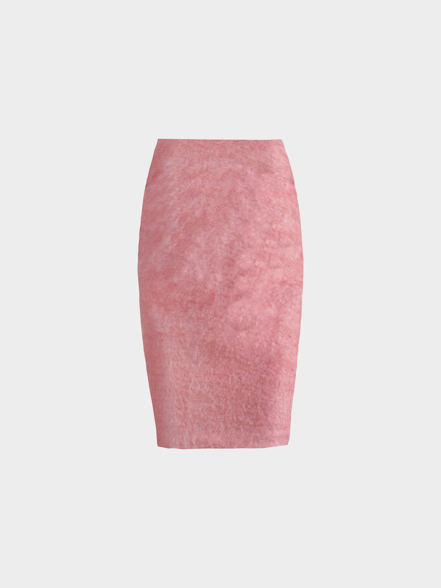 Plein Sud 1990s Pink Mohair Midi Skirt
