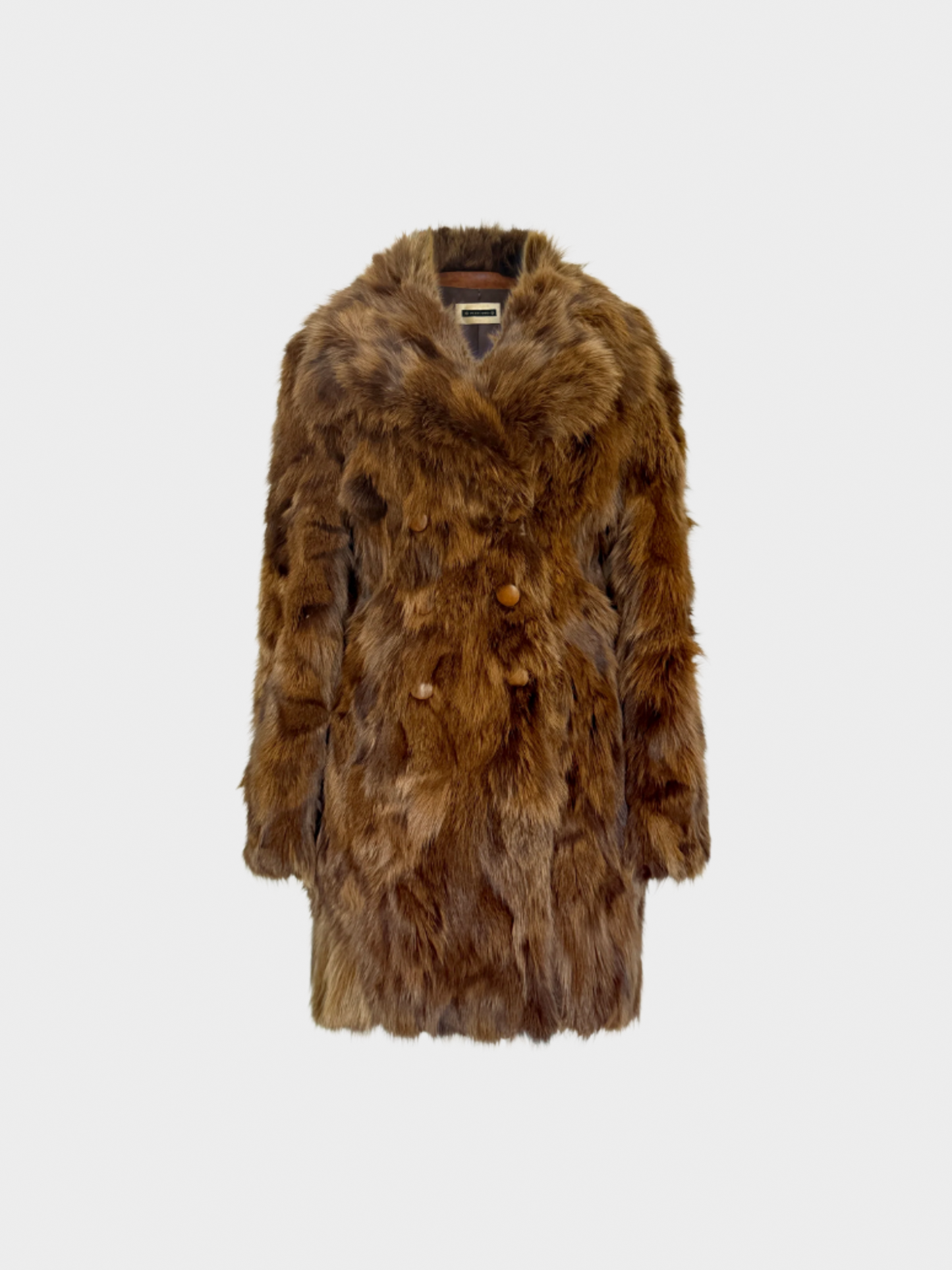 Plein Sud Full South 2000s Brown Fur Coat