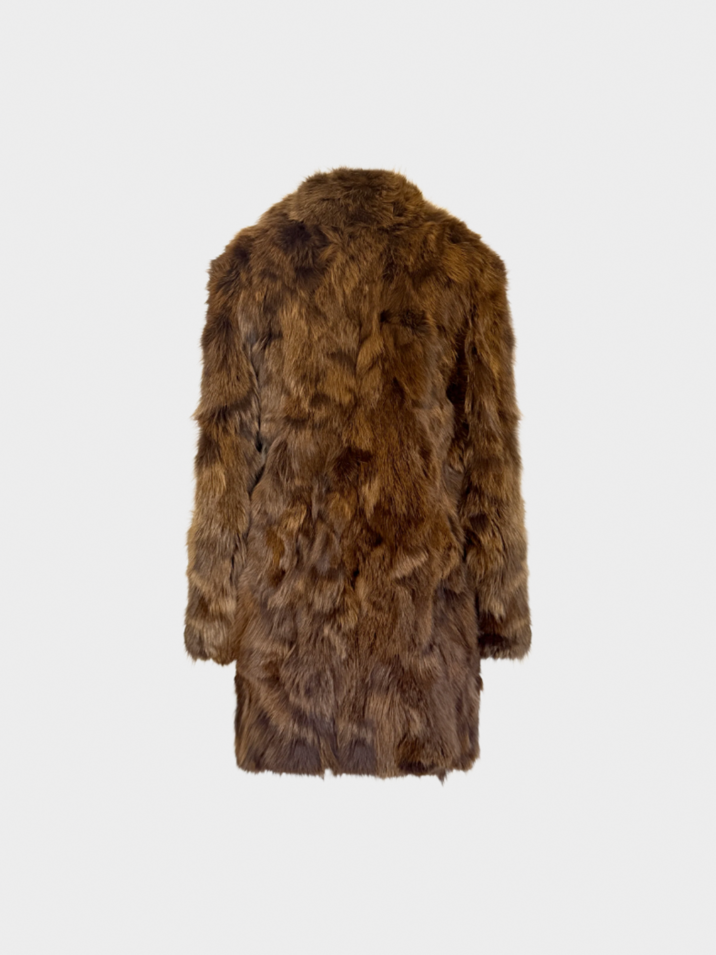 Plein Sud Full South 2000s Brown Fur Coat