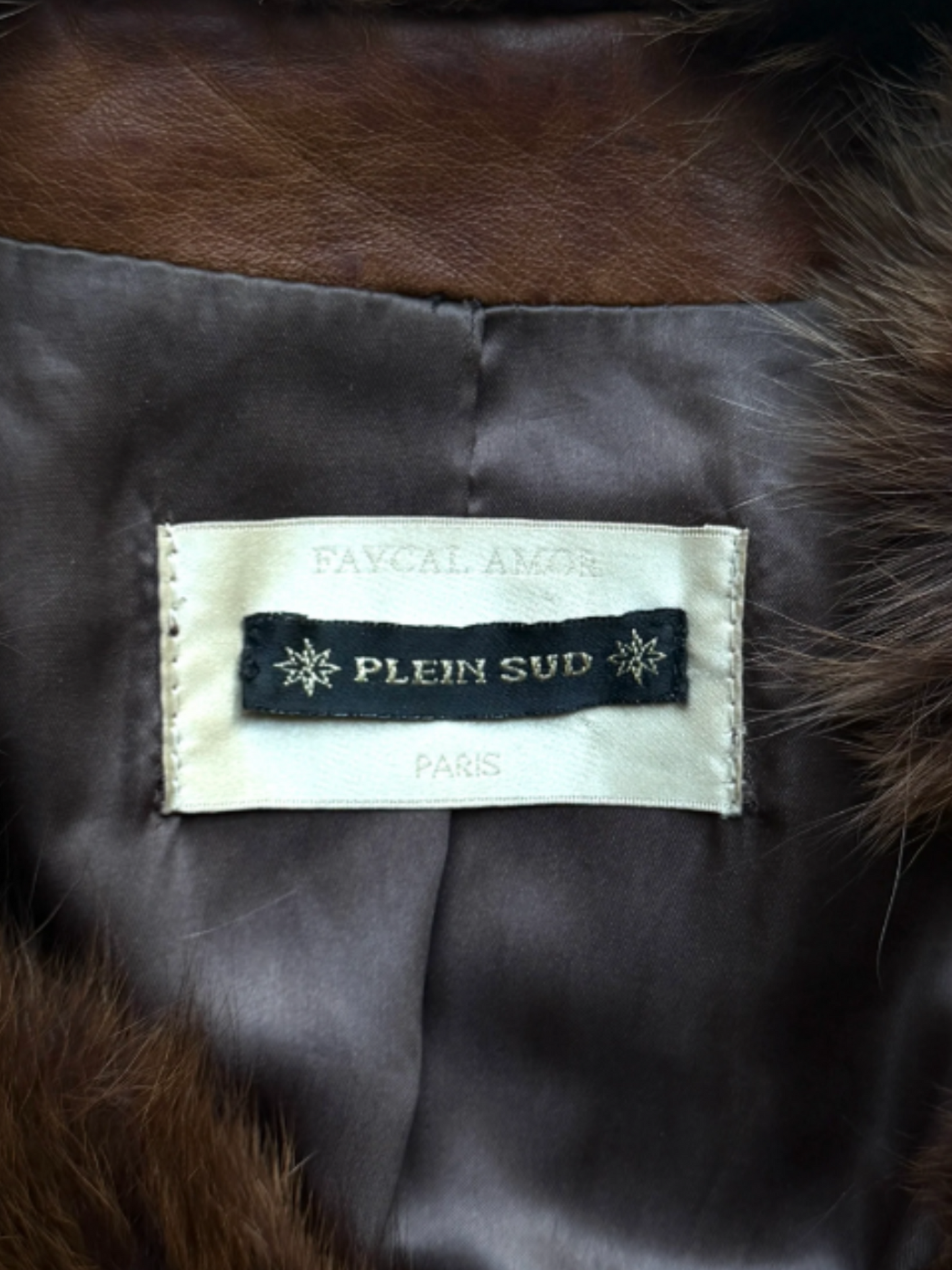 Plein Sud Full South 2000s Brown Fur Coat