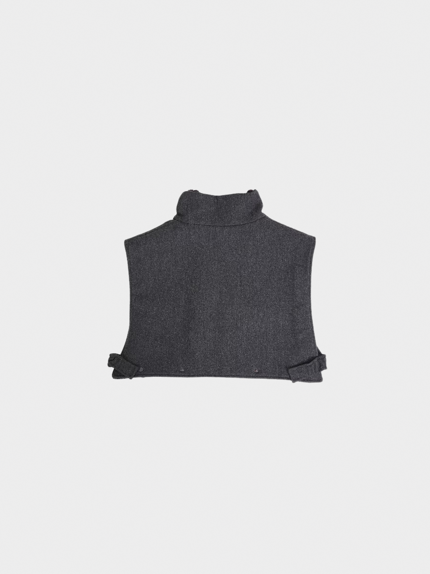 Prada FW 2001 Grey Fur Lining Cropped Vest