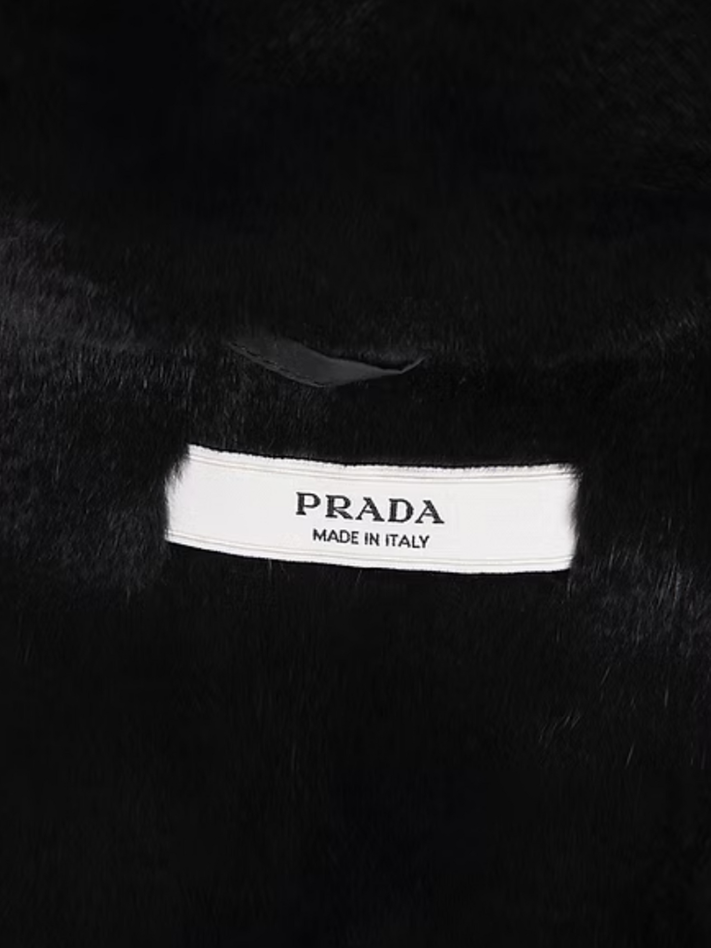 Prada FW 2001 Grey Fur Lining Cropped Vest