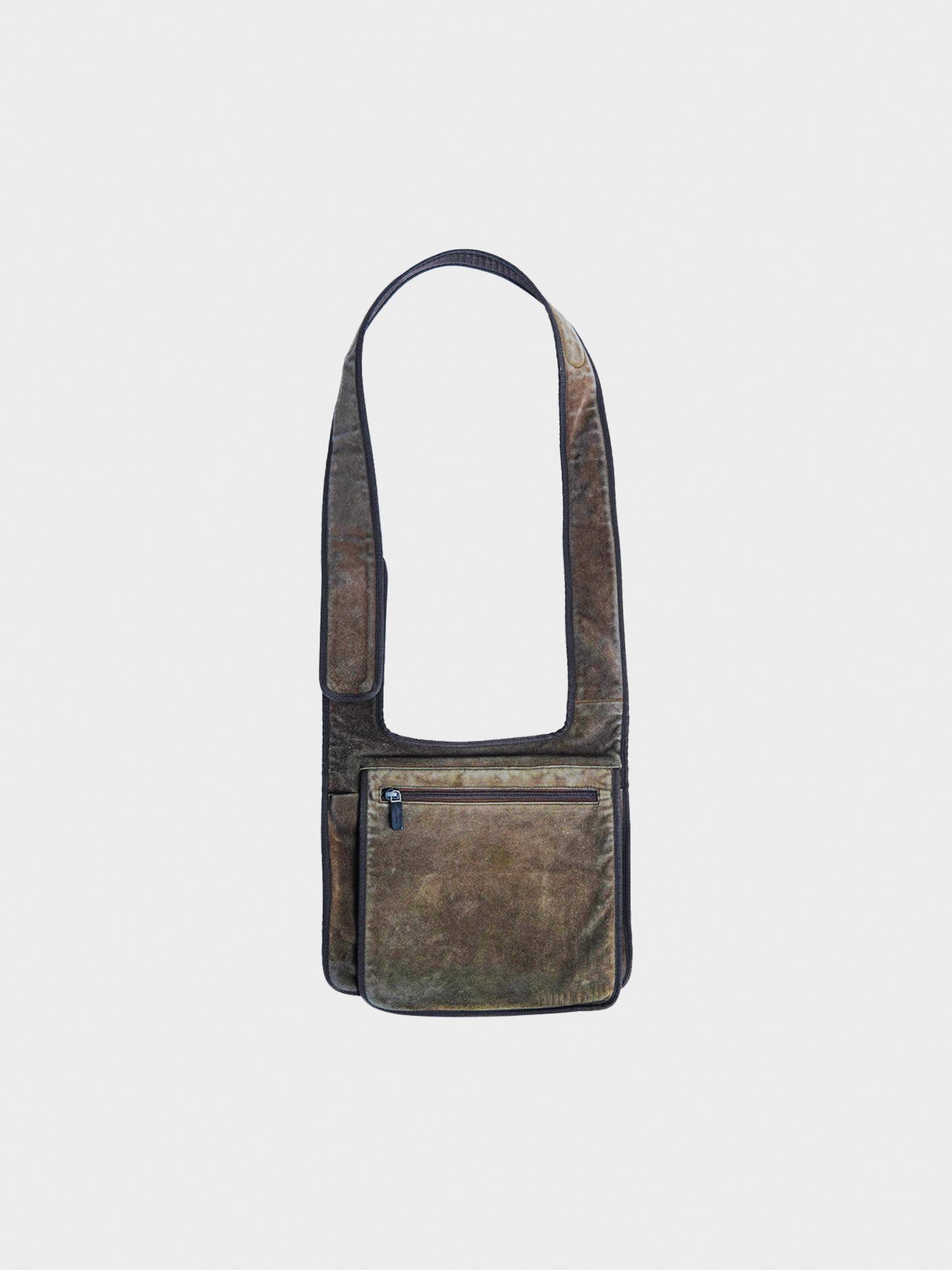 Miu Miu FW 1999 Khaki Suede Crossbody Bag