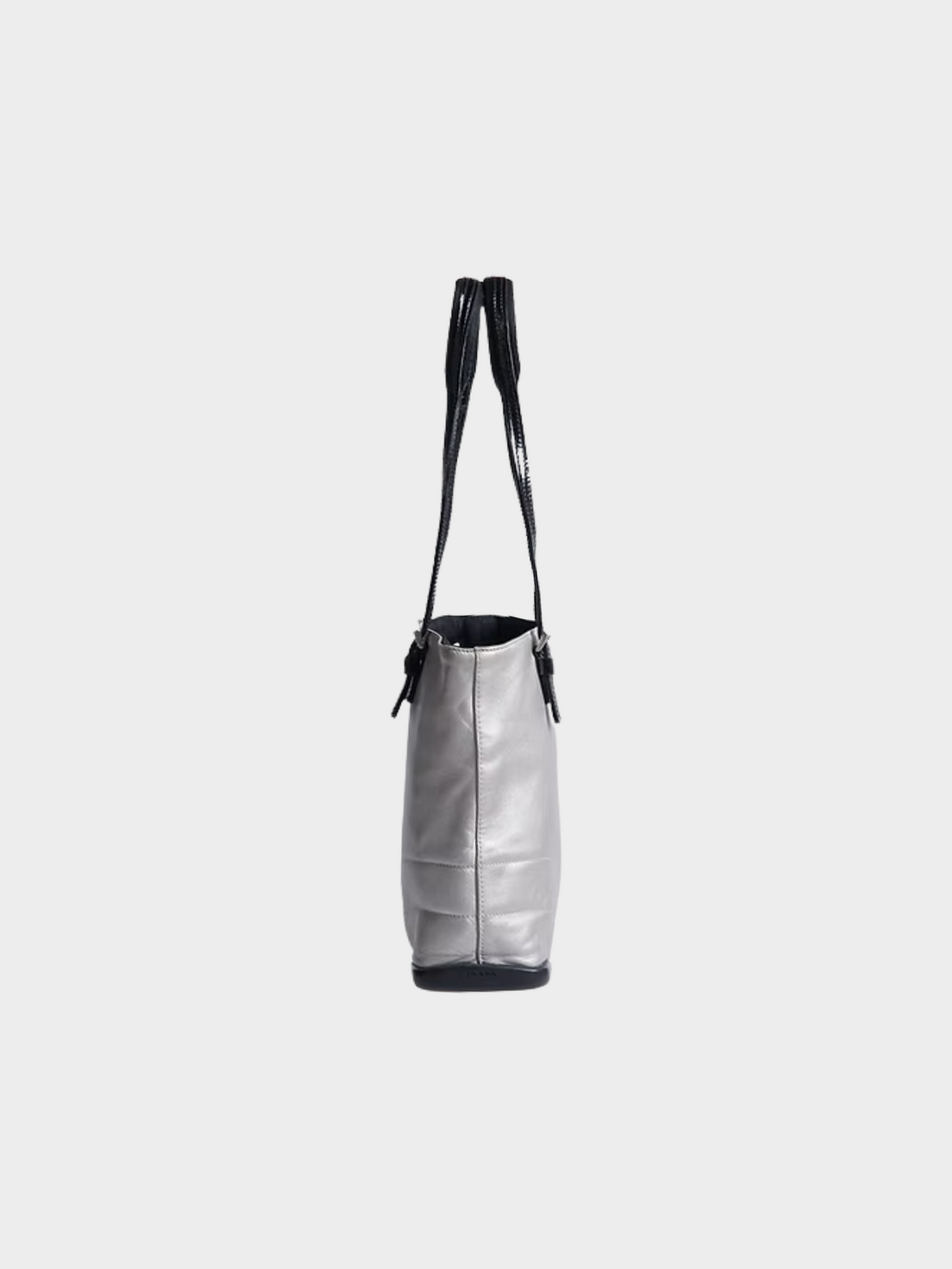 Prada FW 1999 Silver Metallic Tote Bag