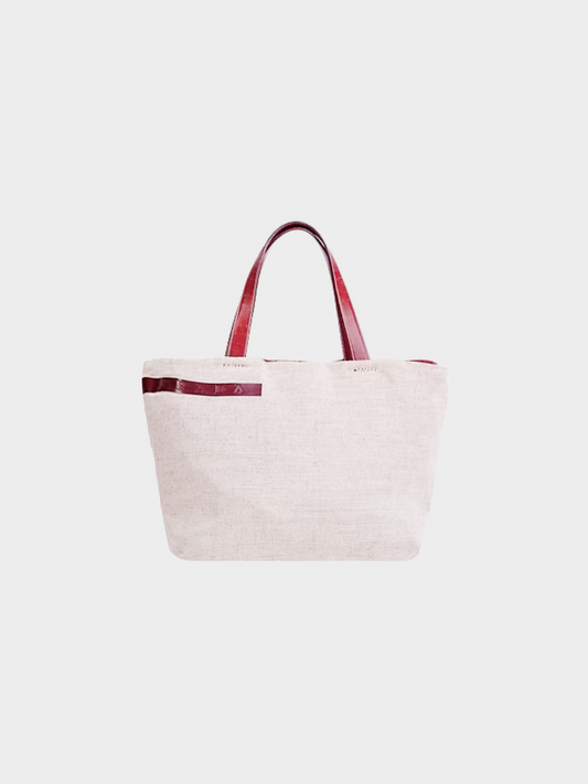 Prada SS 1999 Beige Canvas Handbag