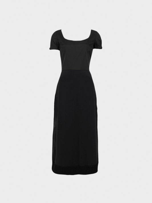 Miu Miu FW 1999 Runway Black Nylon Dress