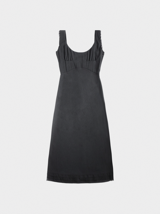 Prada FW 2000 Black Viscose Dress