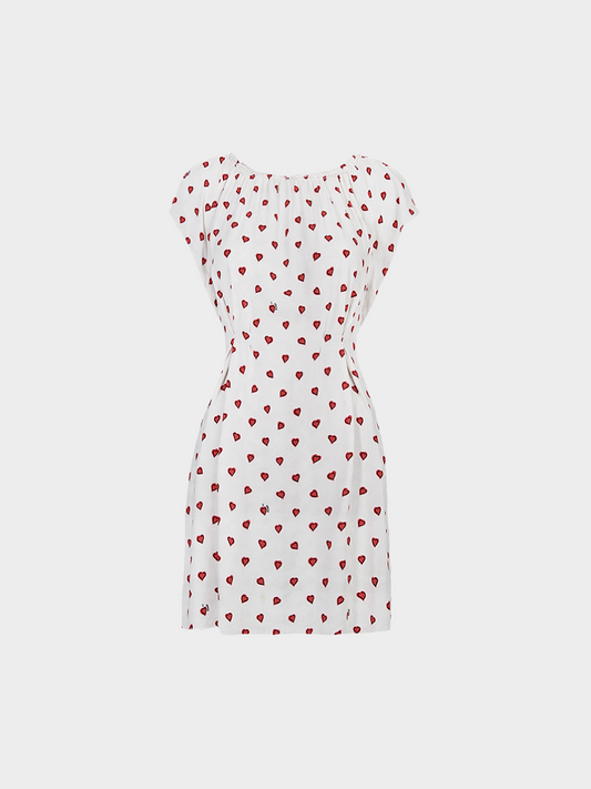 Prada 2010s Heart Printed Mini Dress