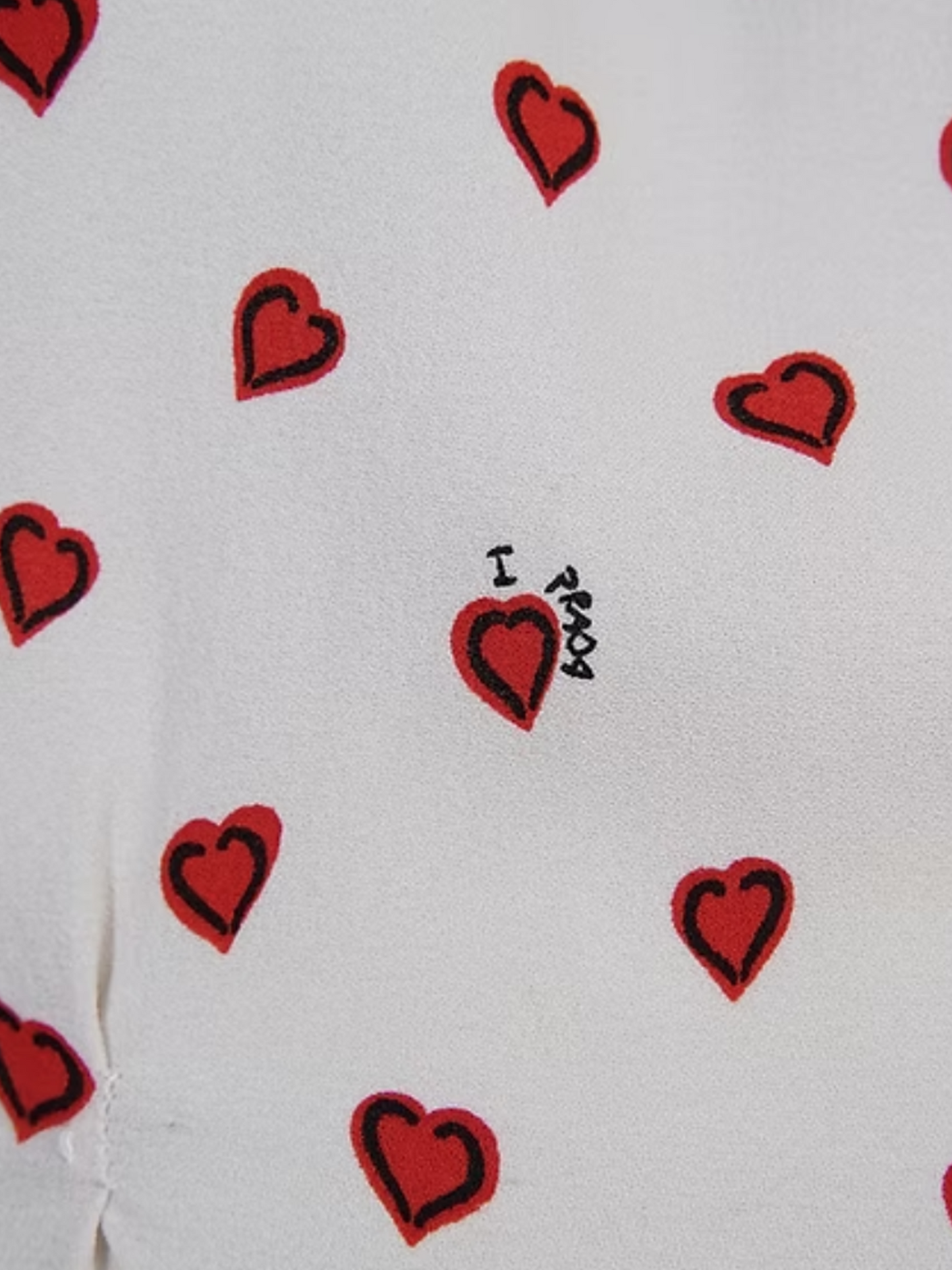 Prada 2010s Heart Printed Mini Dress