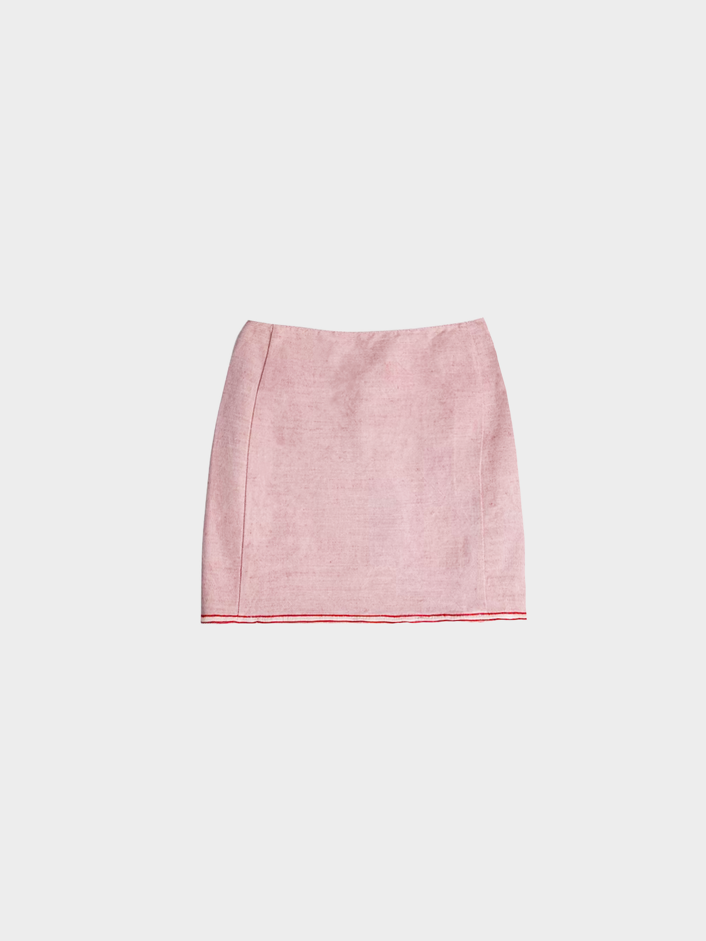 Prada SS 1999 Pink Cotton Mini Skirt