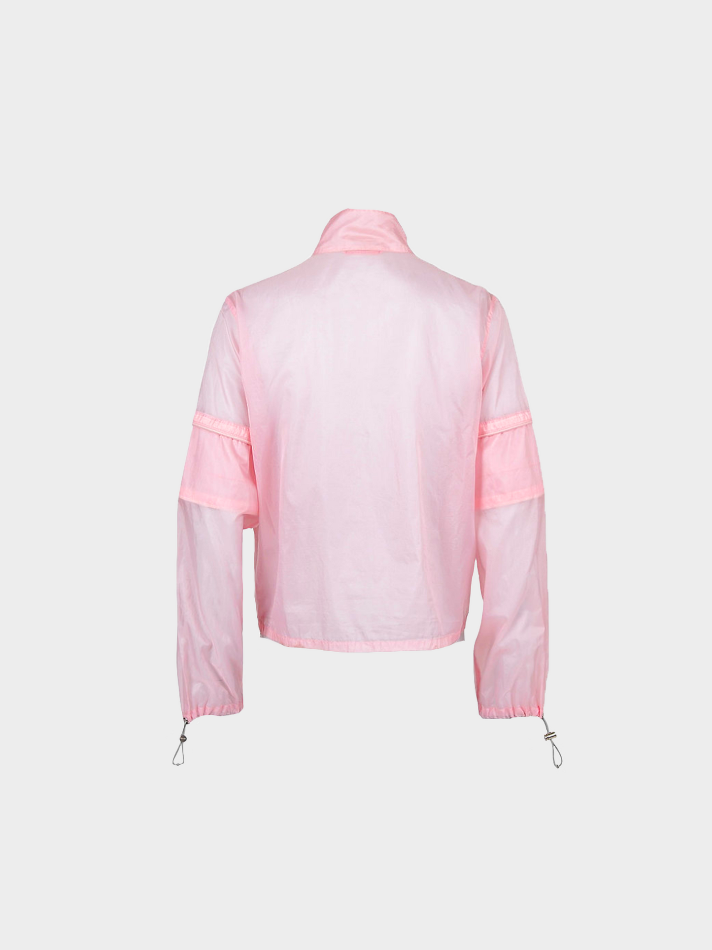 Prada SS 1999 Pink Convertible Nylon Windbreaker Jacket
