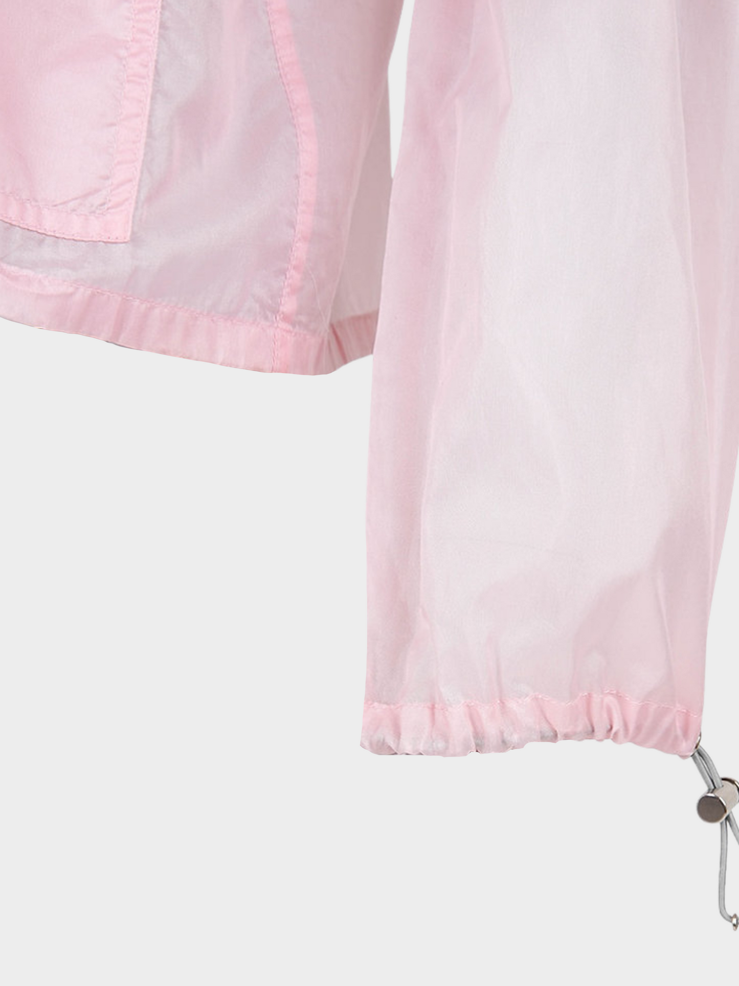 Prada SS 1999 Pink Convertible Nylon Windbreaker Jacket