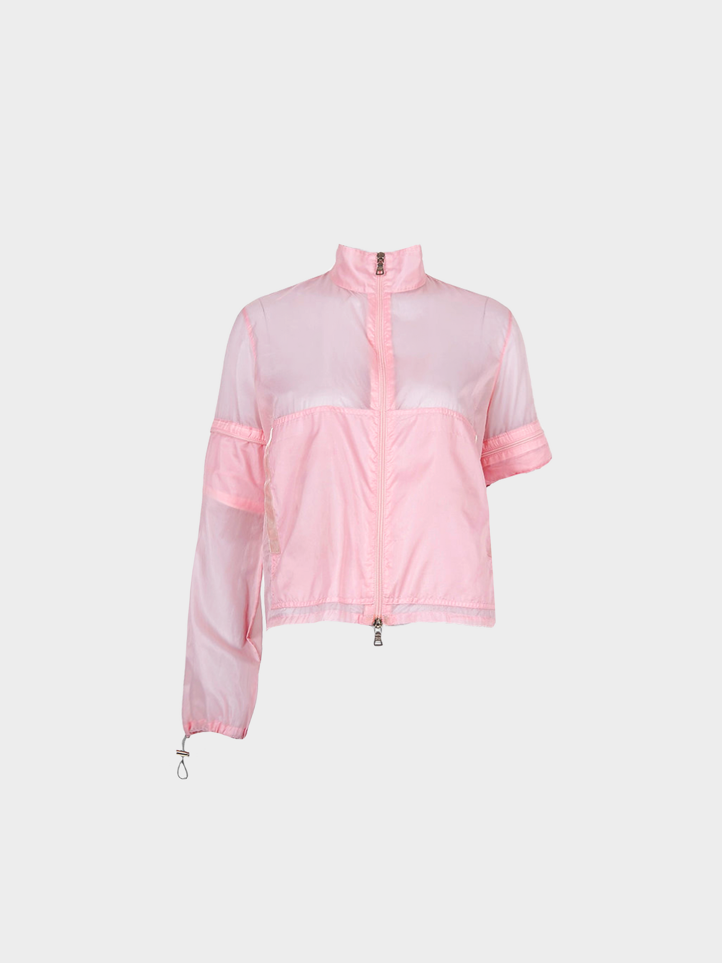 Prada SS 1999 Pink Convertible Nylon Windbreaker Jacket