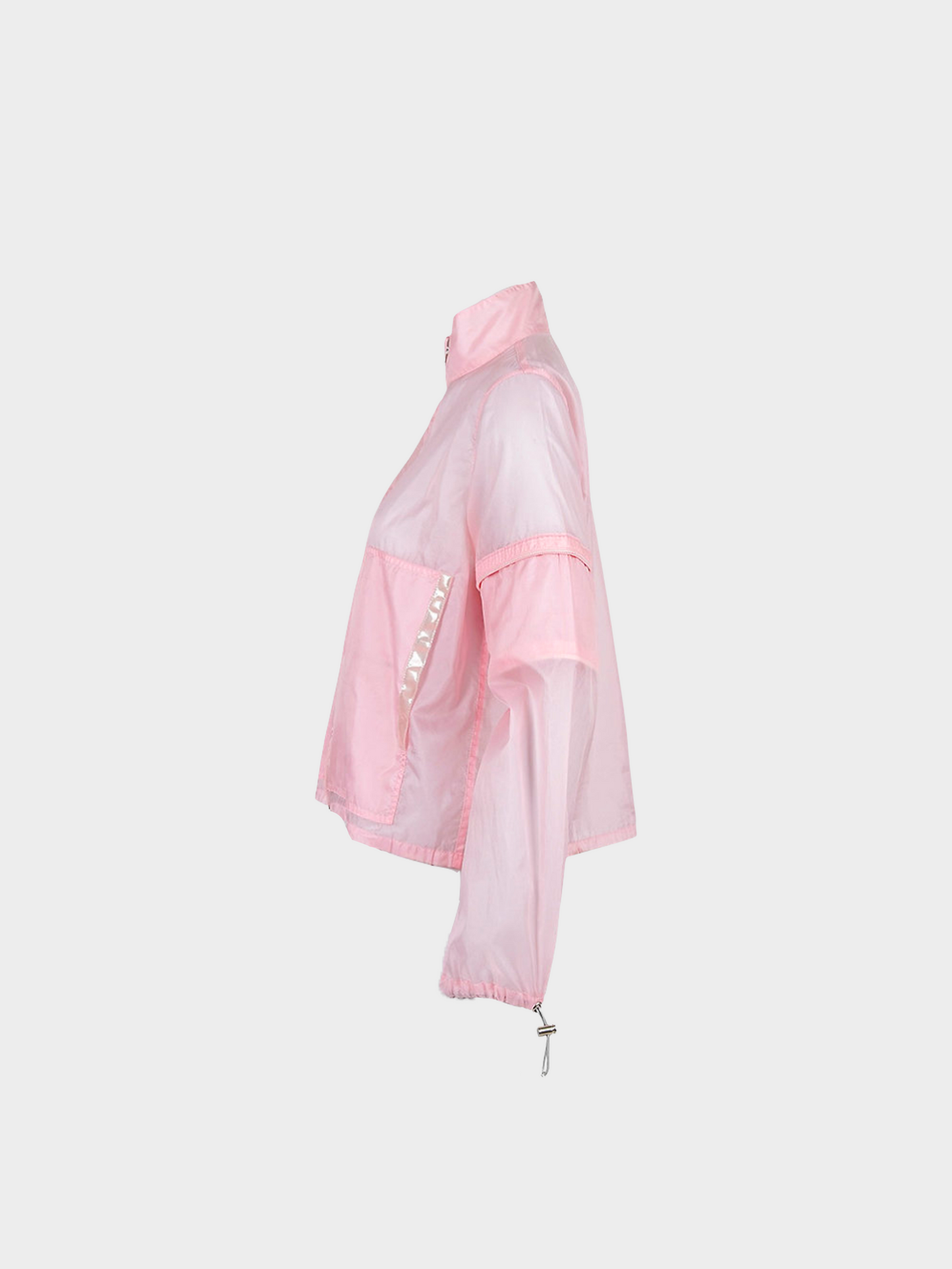 Prada SS 1999 Pink Convertible Nylon Windbreaker Jacket
