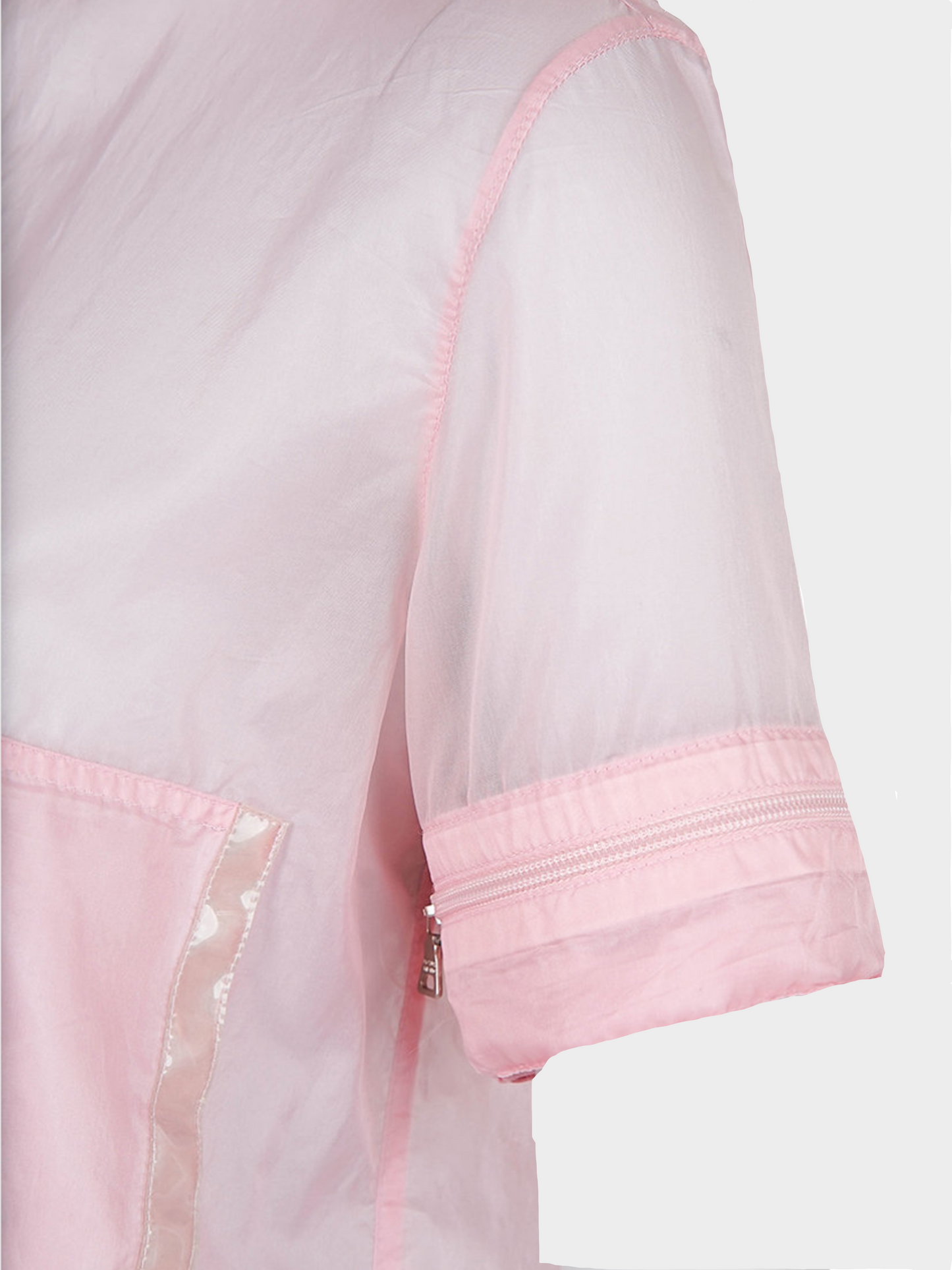 Prada SS 1999 Pink Convertible Nylon Windbreaker Jacket