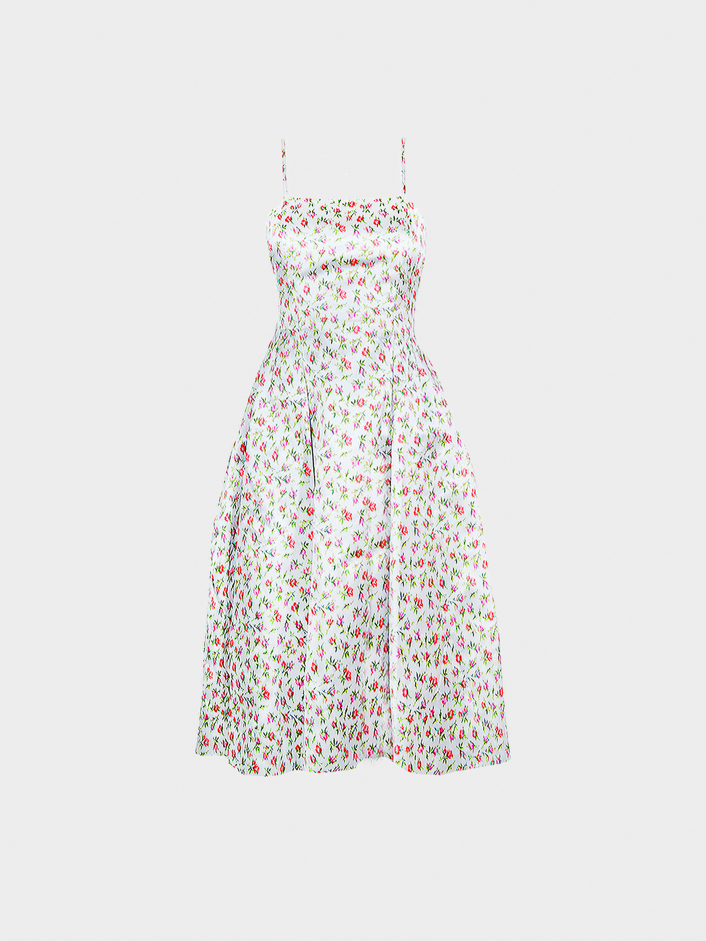 Prada FW 1995 Light Blue Rose Printed Dress