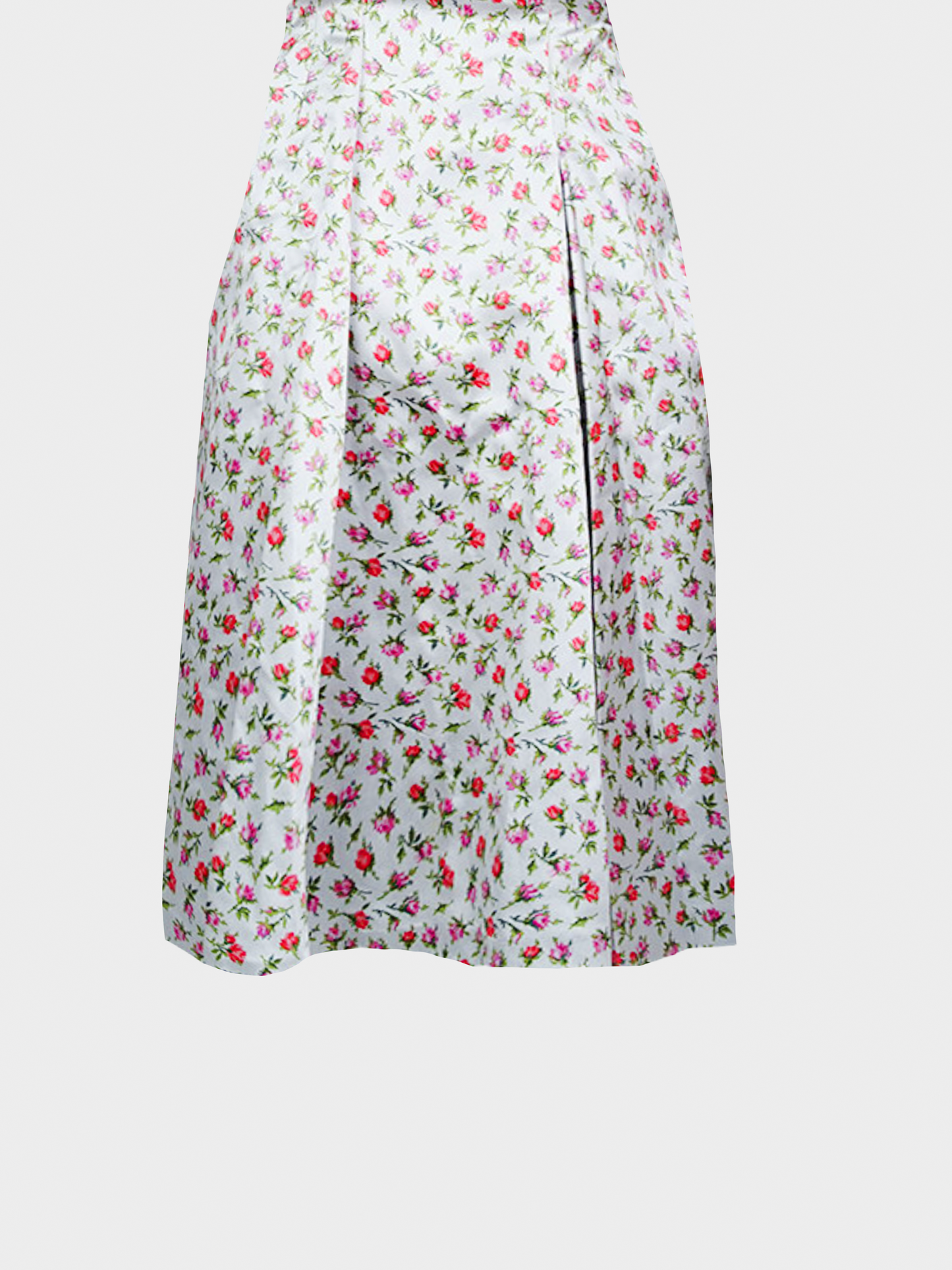 Prada FW 1995 Light Blue Rose Printed Dress