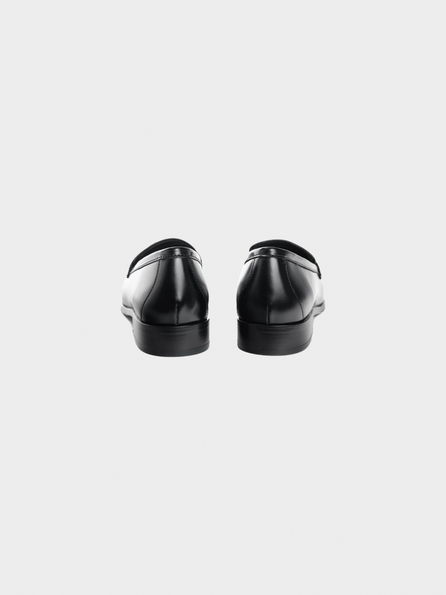 Prada 2010s Nero Spazzolato Brushed Leather Logo Loafers