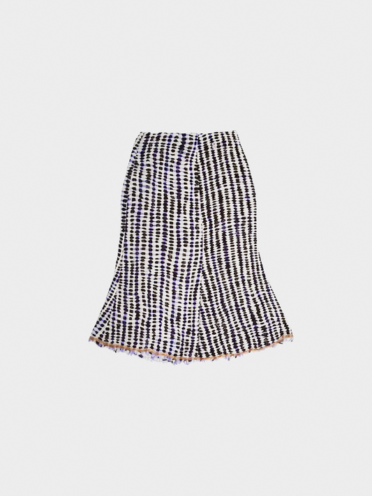 Prada FW 2000 Multicolour Geometric Midi Skirt