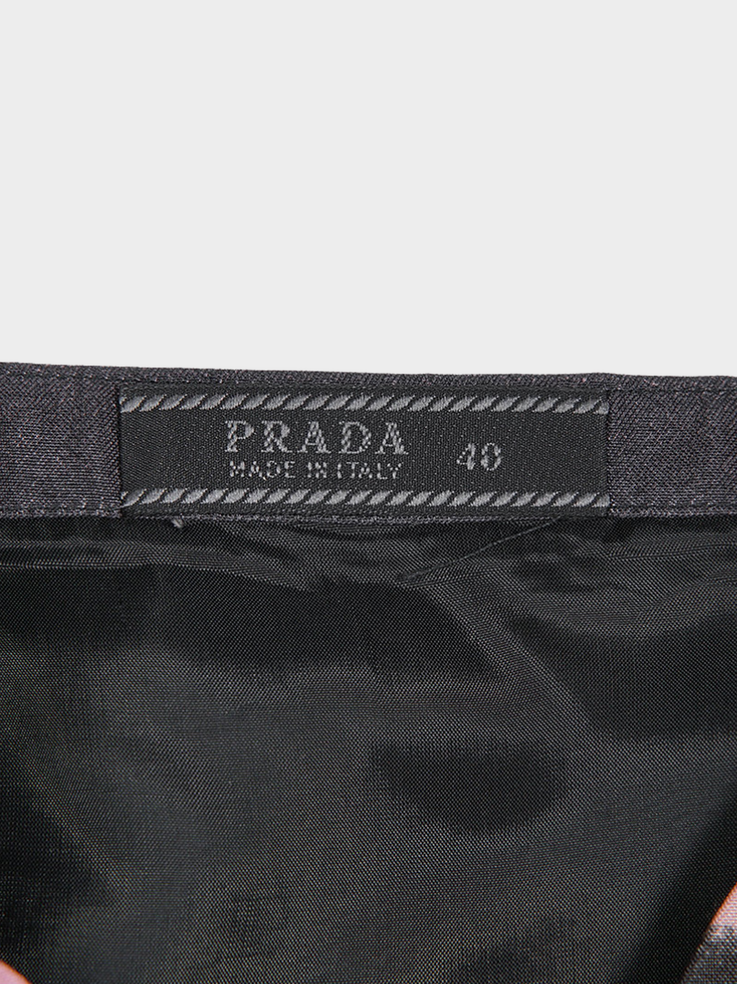 Prada SS 1998 Black Abstract Flower Skirt