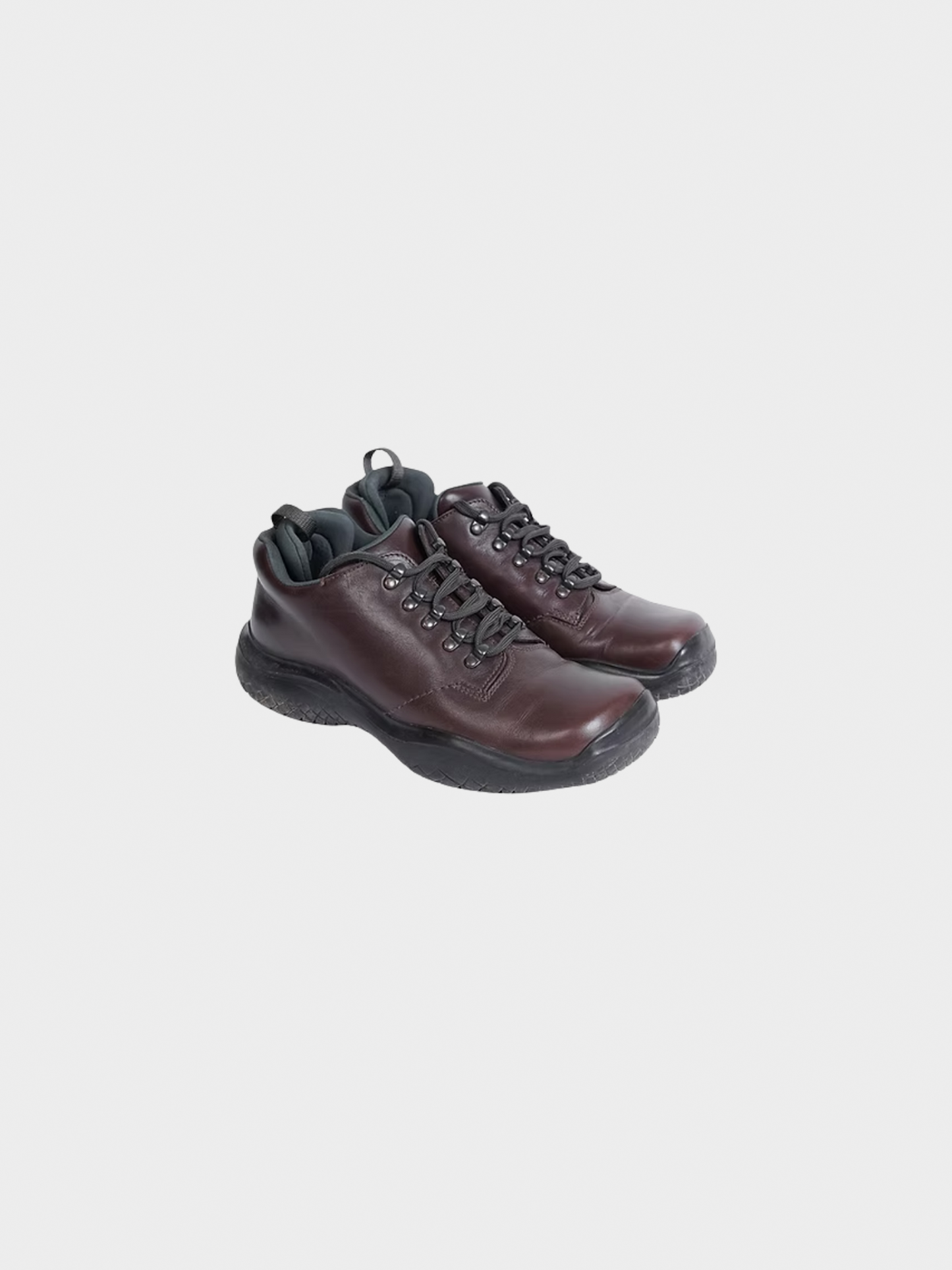 Prada 2000s Brown Vibram Ankle Boots