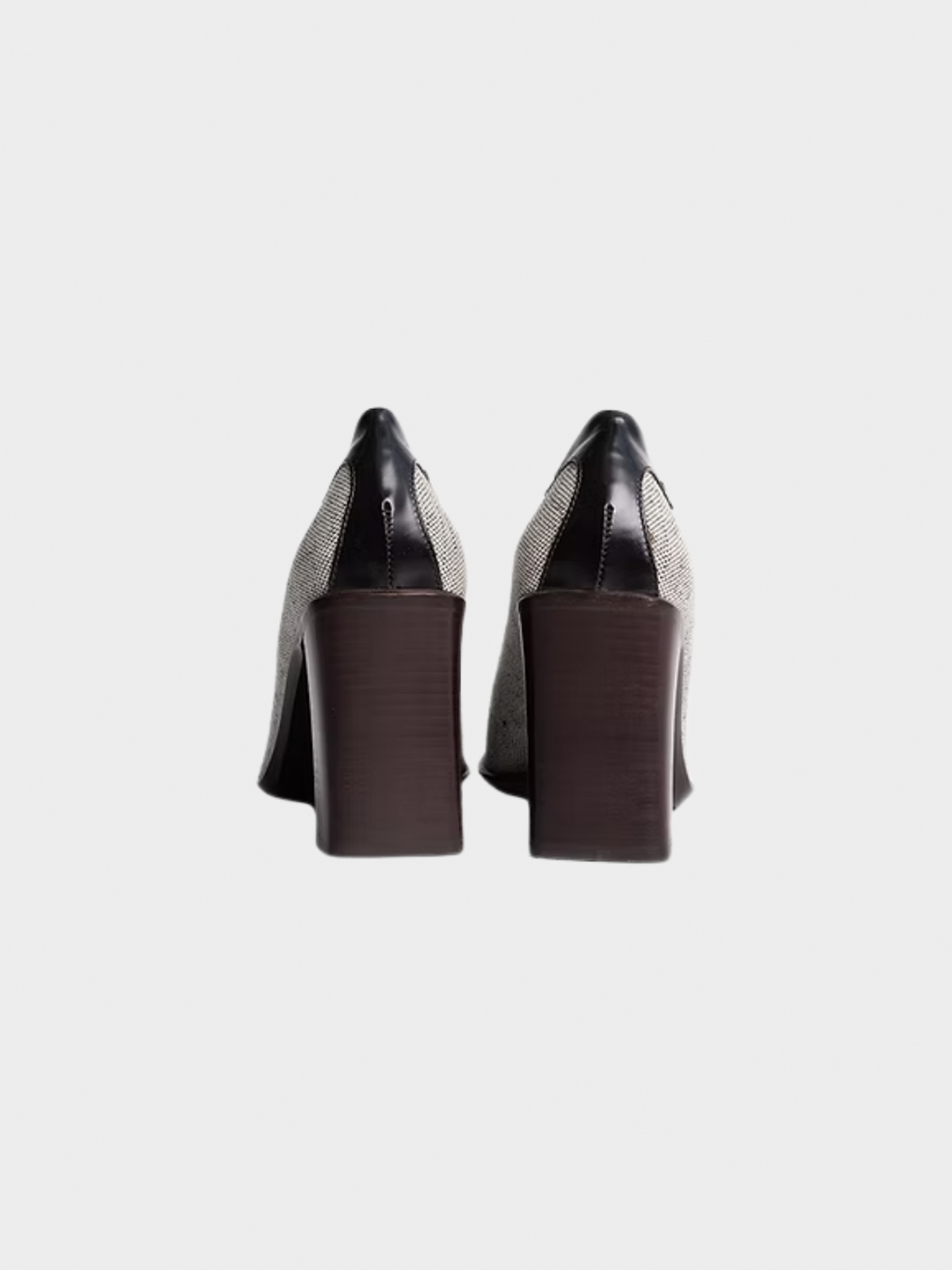Prada SS 1999 Grey Runway Tassle Heels