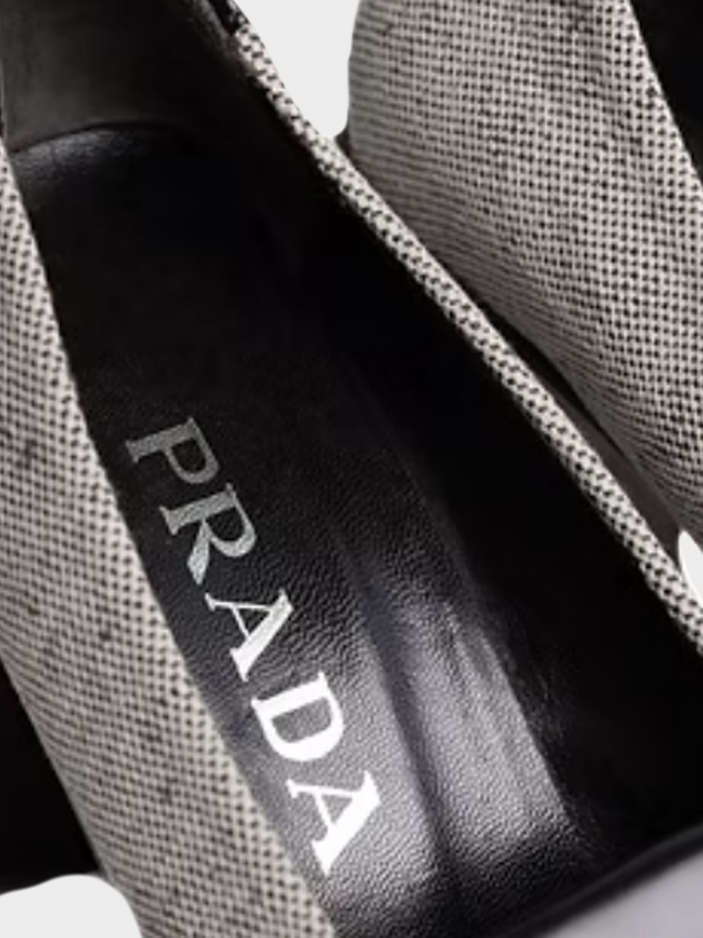 Prada SS 1999 Grey Runway Tassle Heels