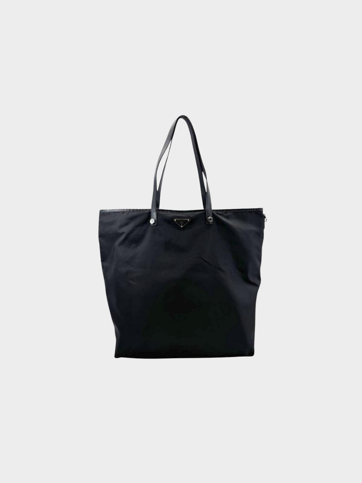 Prada 2000s Black Tessuto Robot Tote Bag