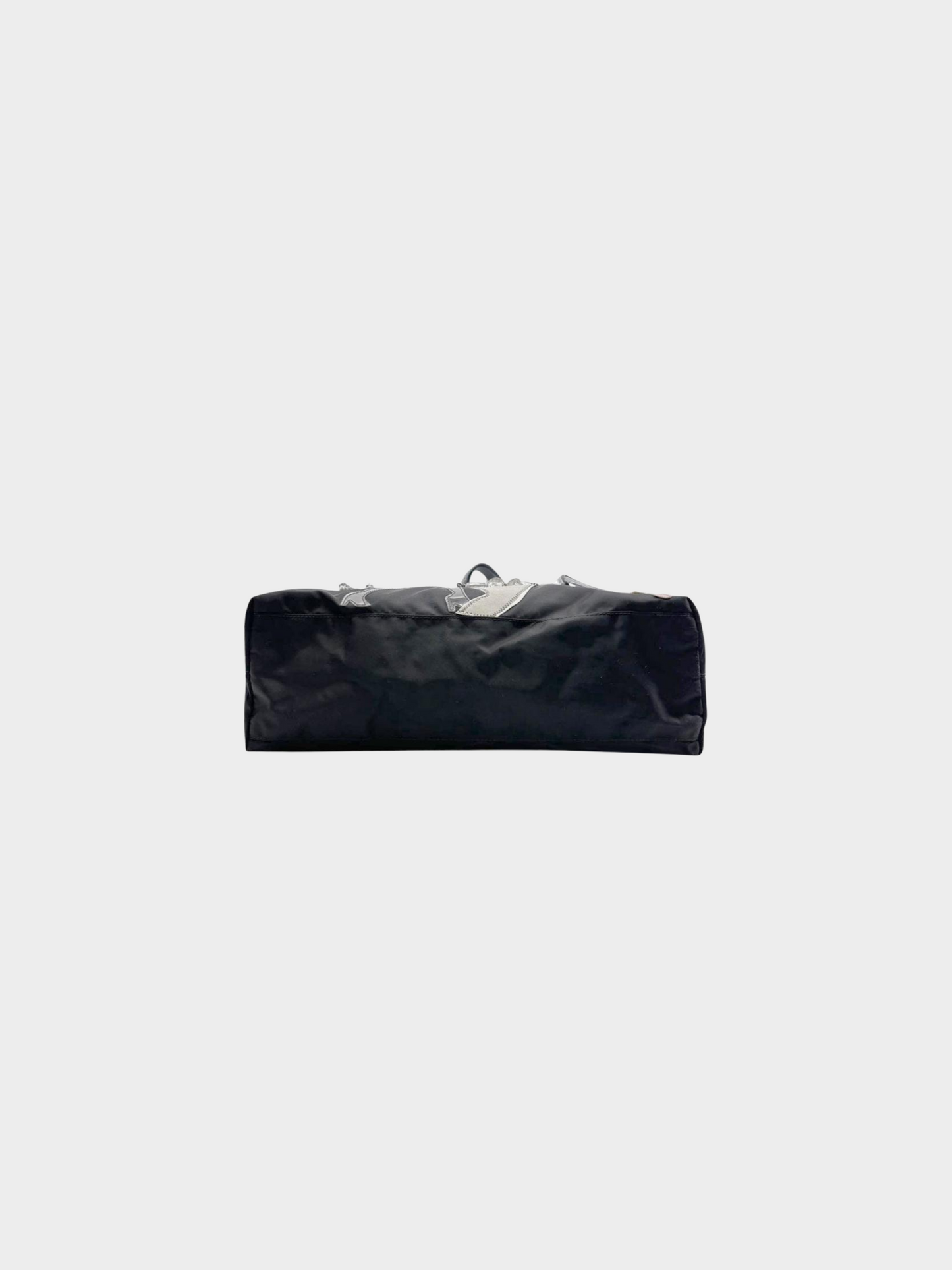 Prada 2000s Black Tessuto Robot Tote Bag