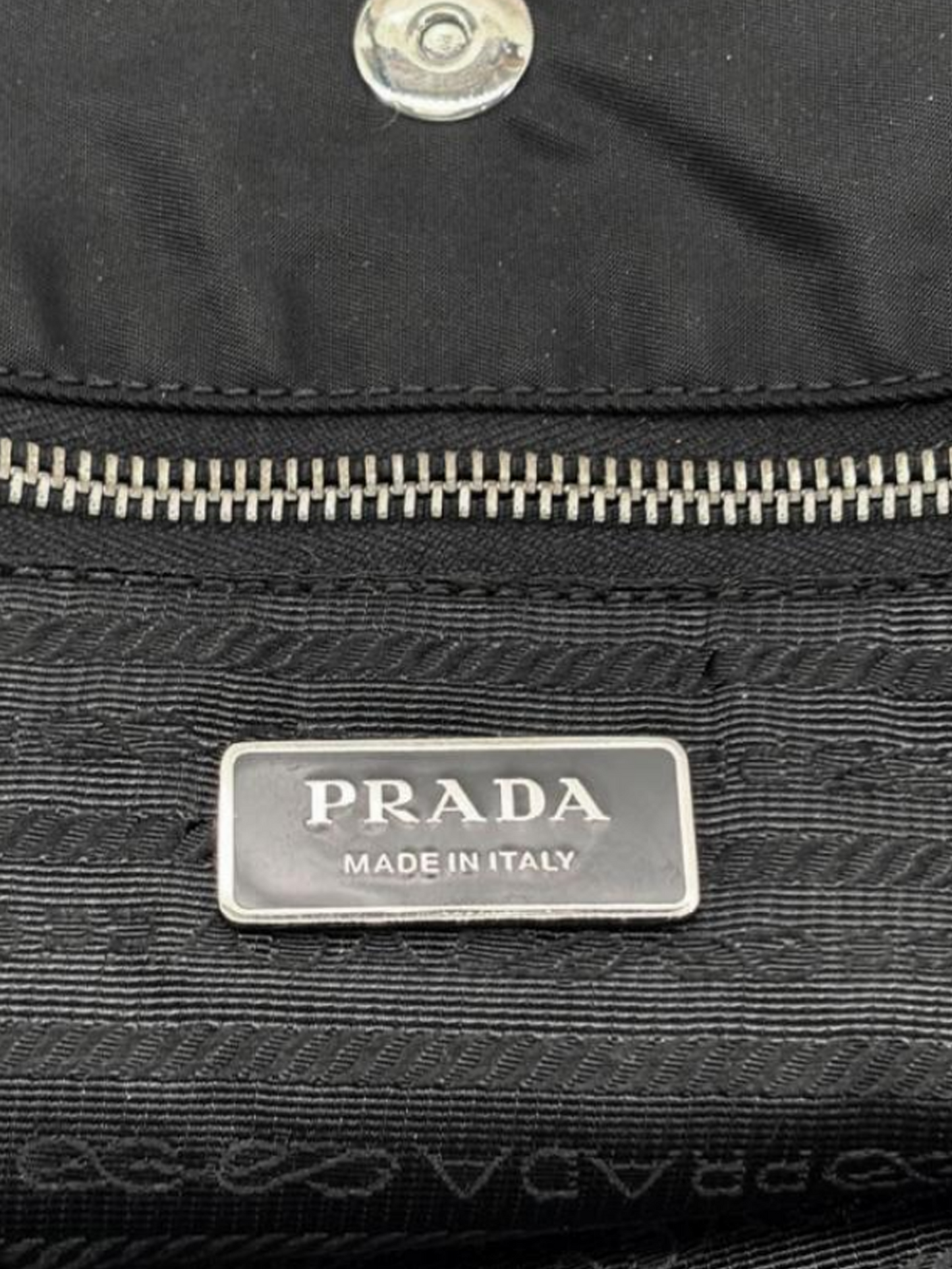 Prada 2000s Black Tessuto Robot Tote Bag