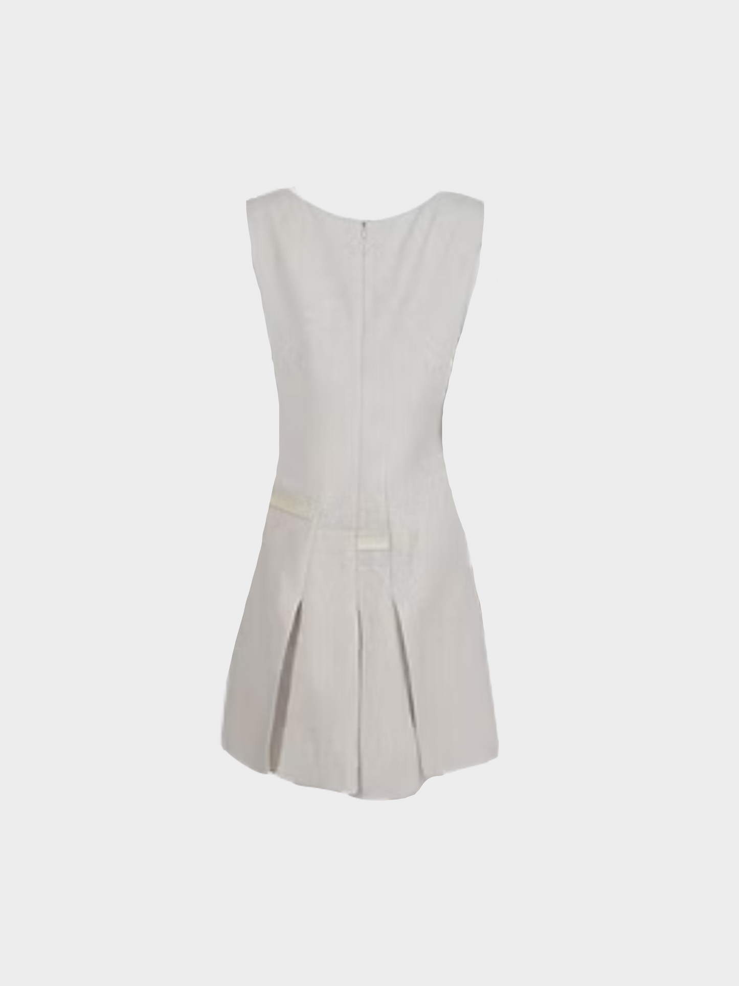 Prada FW 1998 Runway Grey Pleated Dress