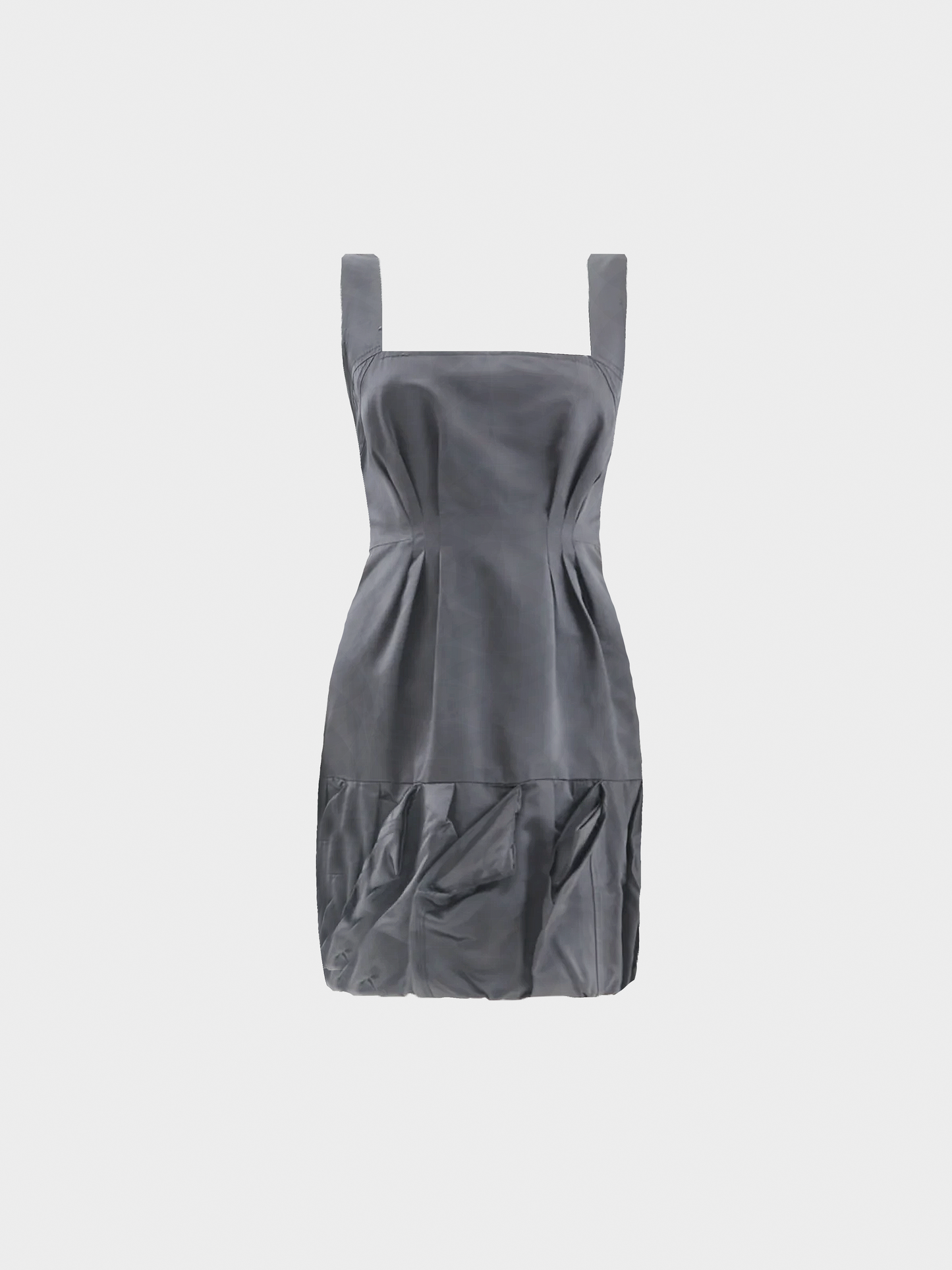 Prada SS 2007 Gray Silky Cocktail Dress