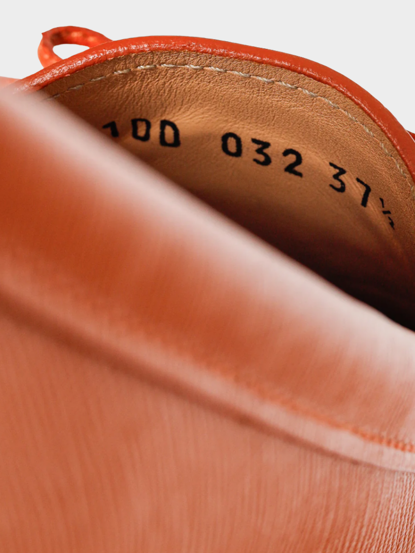 Prada 2000s Orange Saffiano Leather Tassel-Bow Loafers