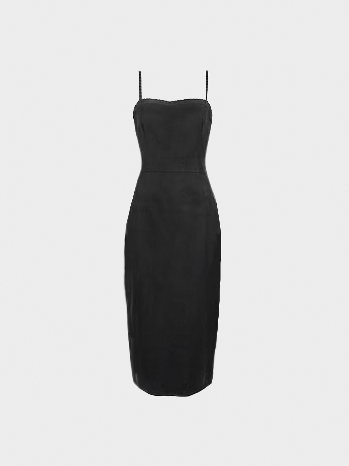 Miu Miu SS 1998 Black Strappy Midi Dress