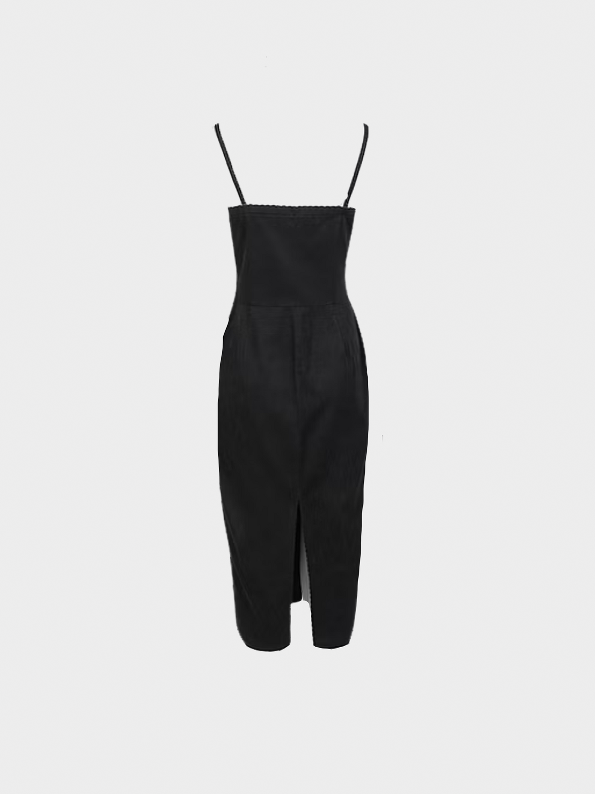 Miu Miu SS 1998 Black Strappy Midi Dress