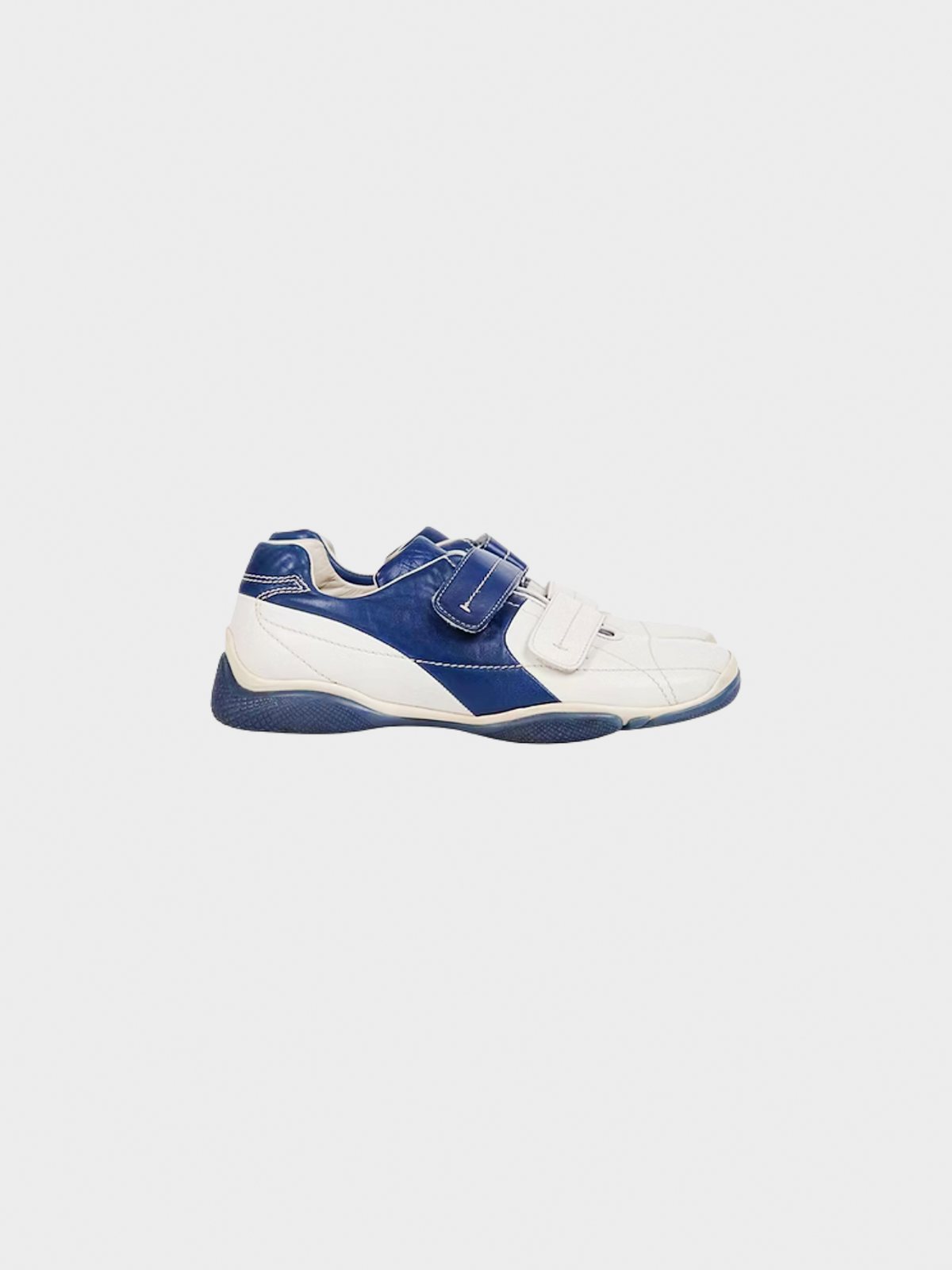 Prada Sport 2001 Navy and Beige Leather Sneakers