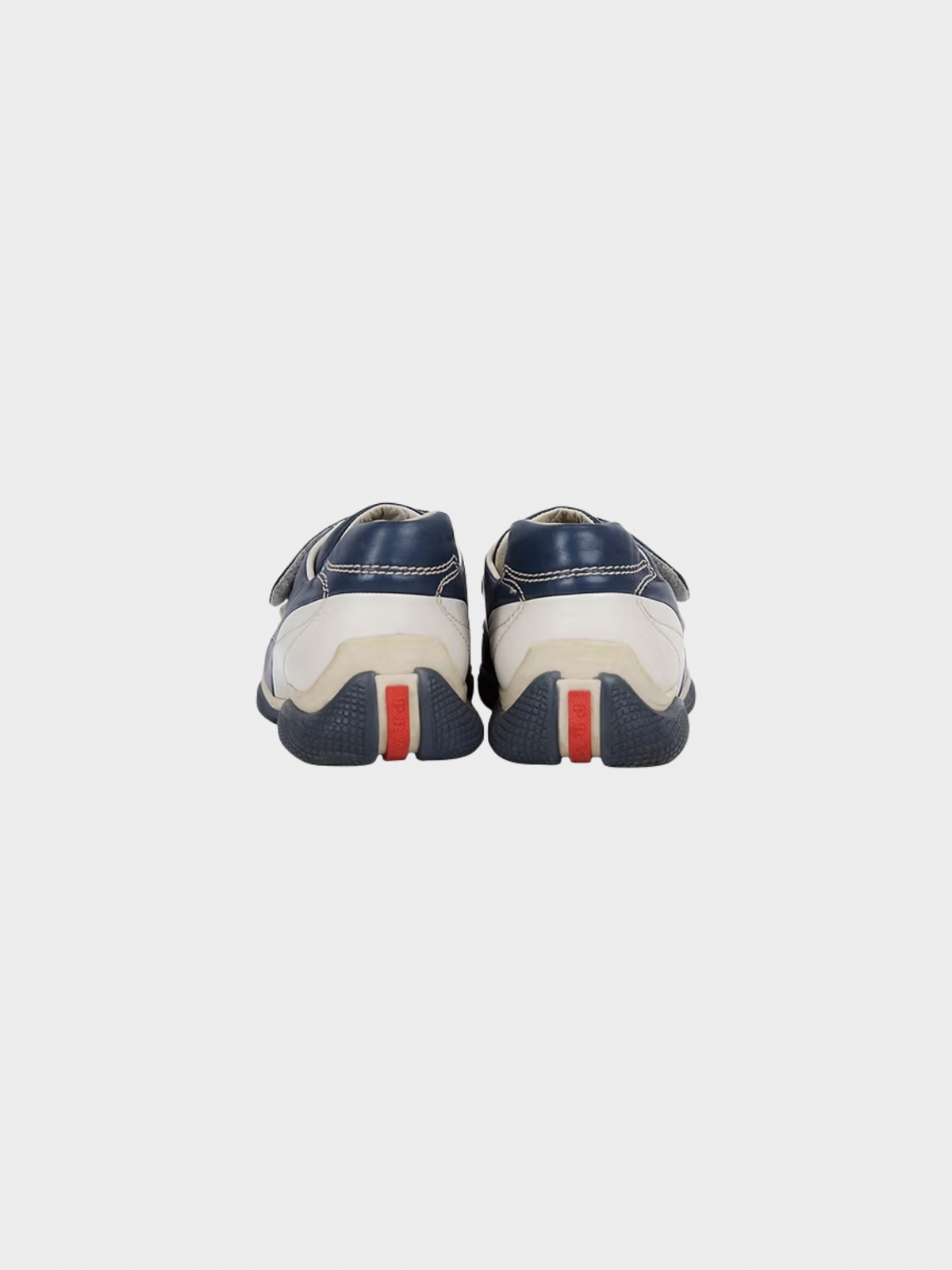 Prada Sport 2001 Navy and Beige Leather Sneakers