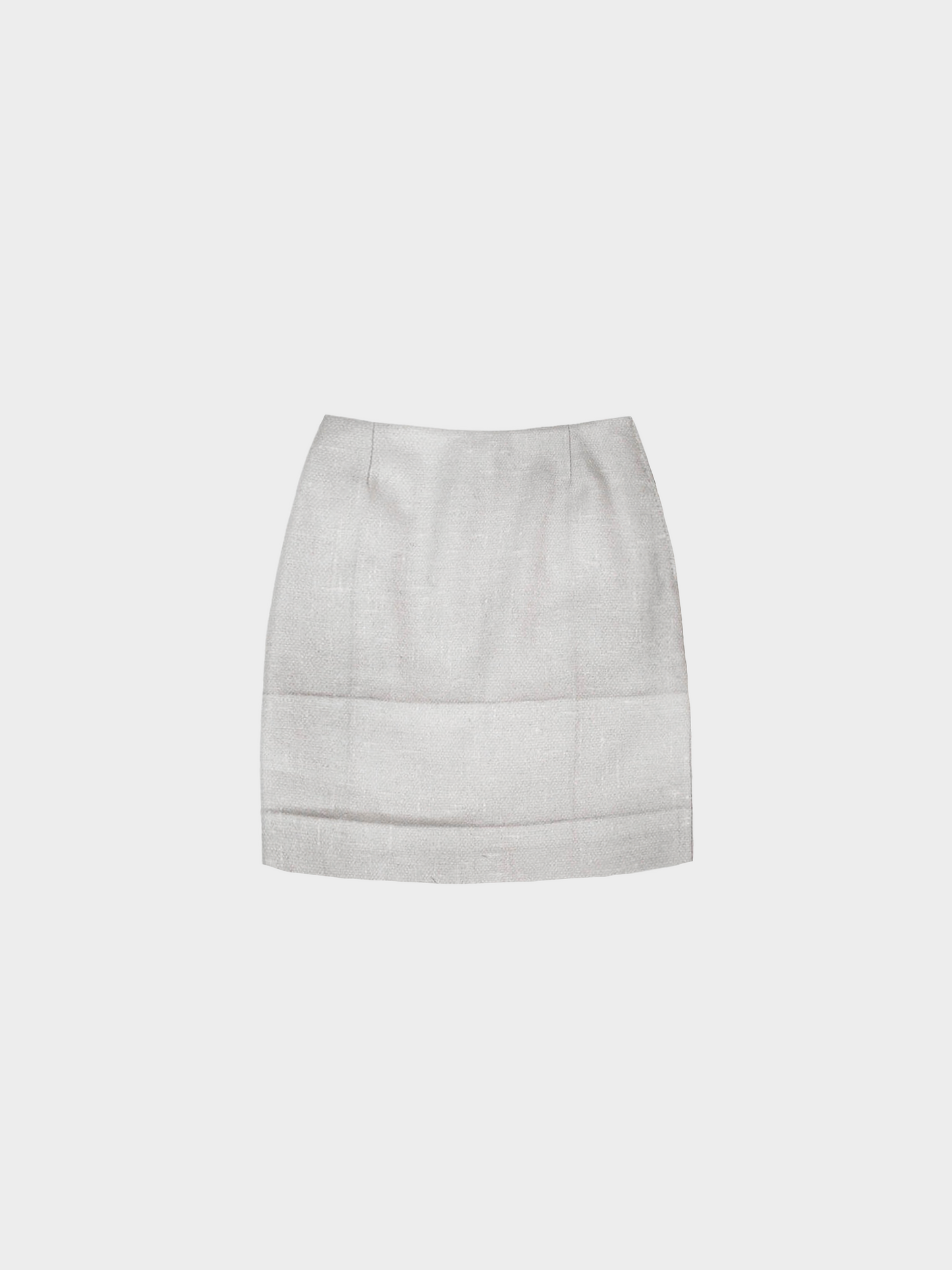 Prada FW 1998 White Wool Mini Skirt