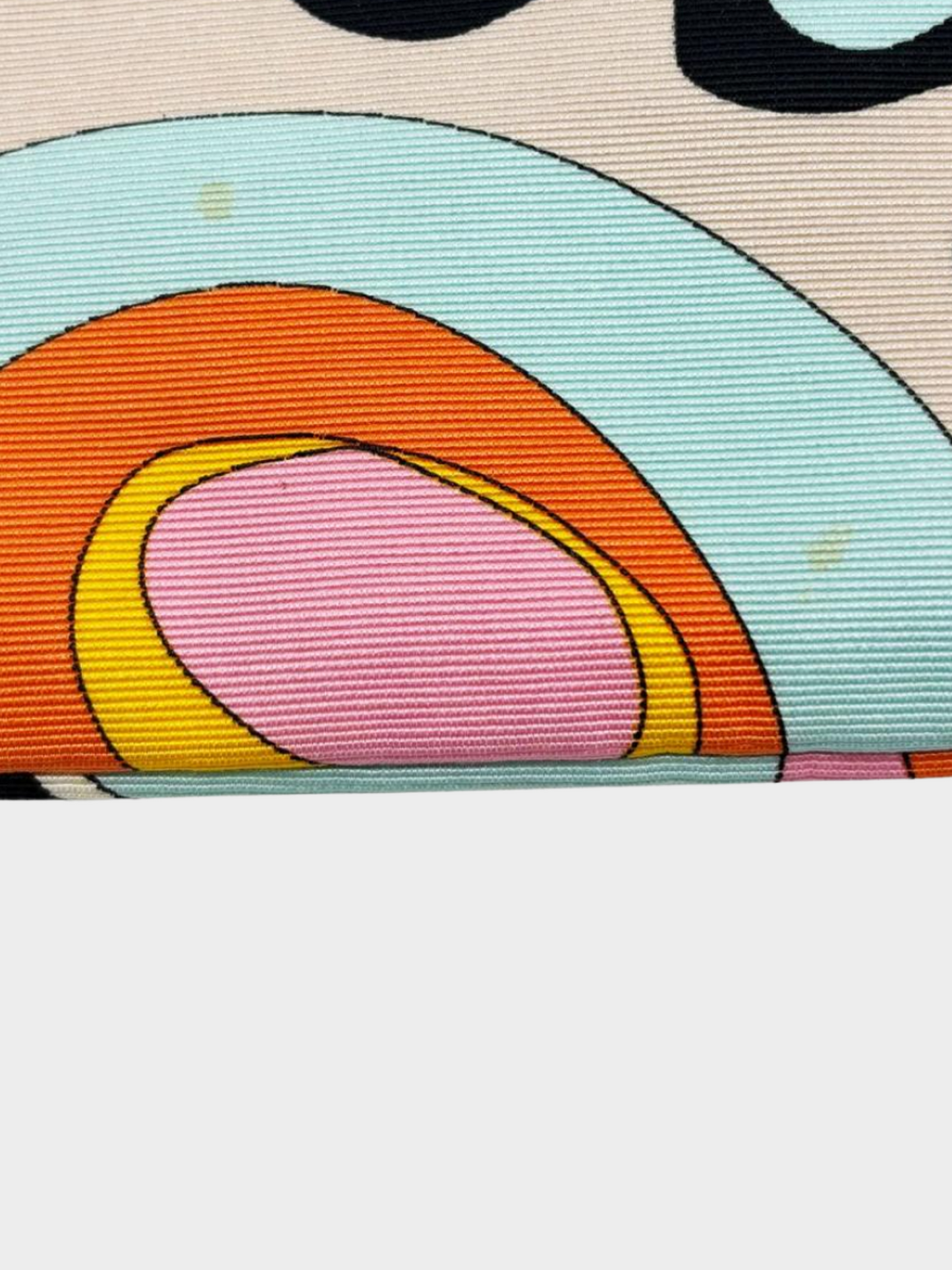 Emilio Pucci 2000s Multicoloured Graphic Fold Over Envelope Bag