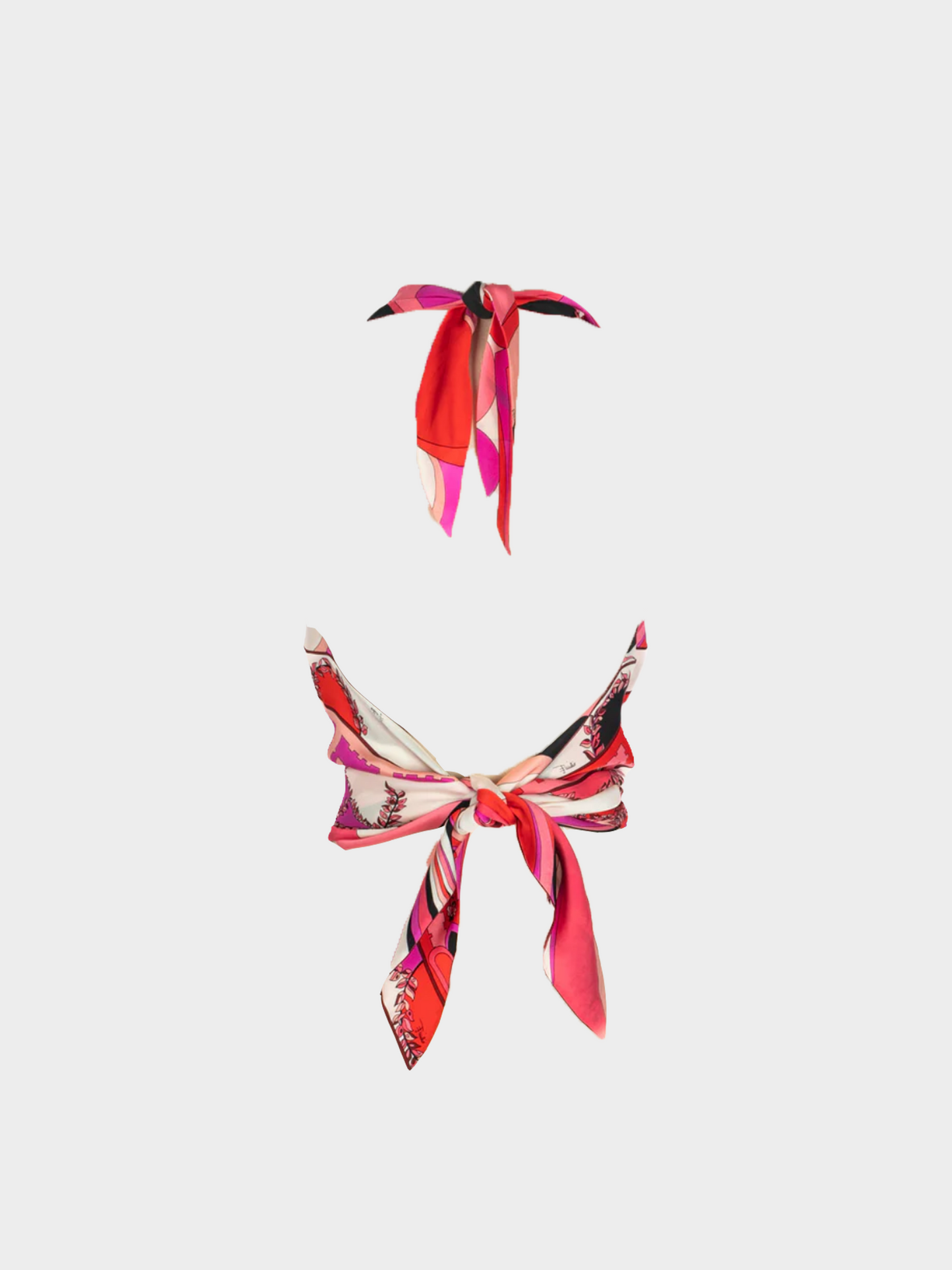 Emilio Pucci SS 2012 Multicoloured Graphic Printed Halter Top