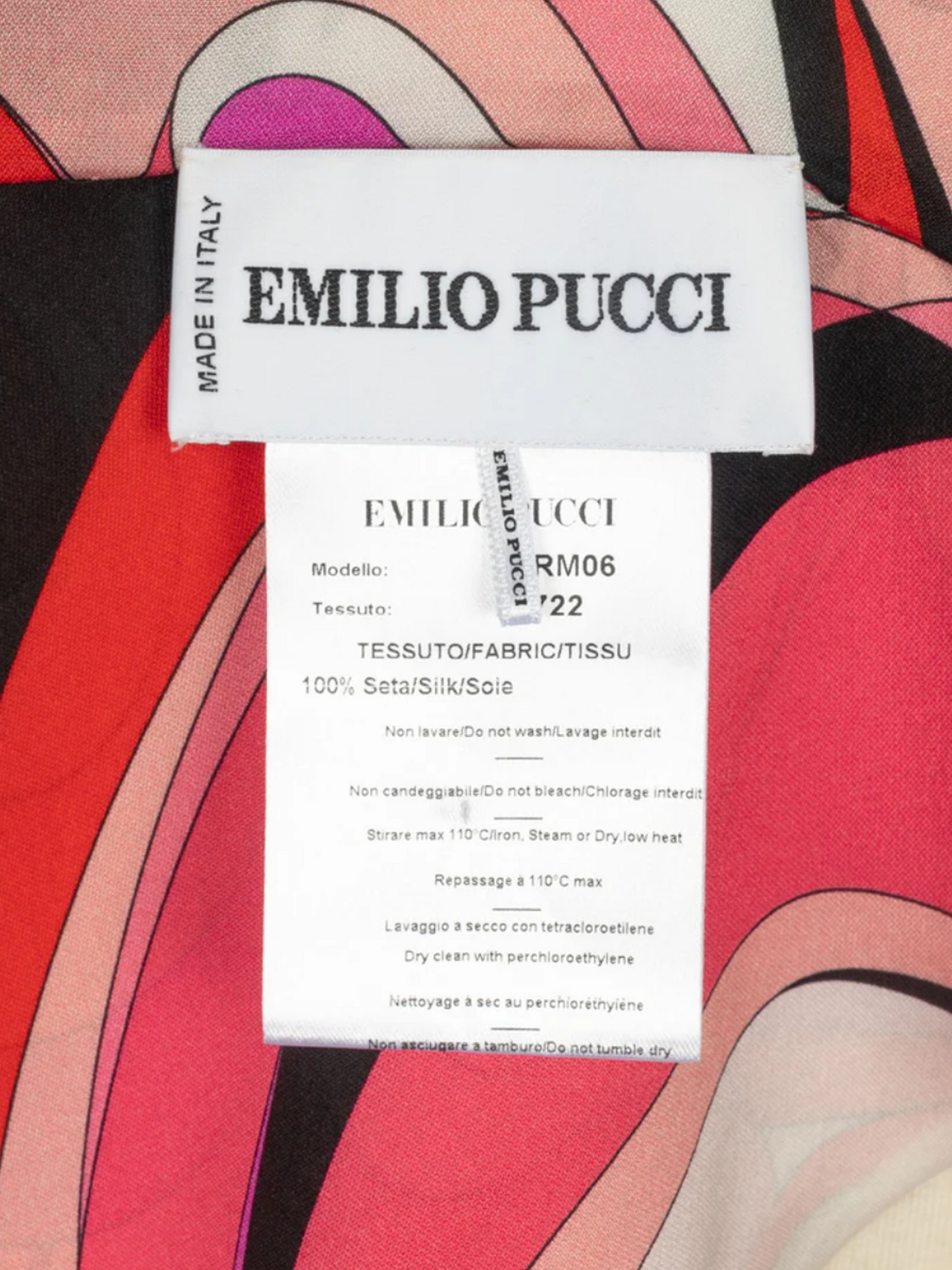 Emilio Pucci SS 2012 Multicoloured Graphic Printed Halter Top