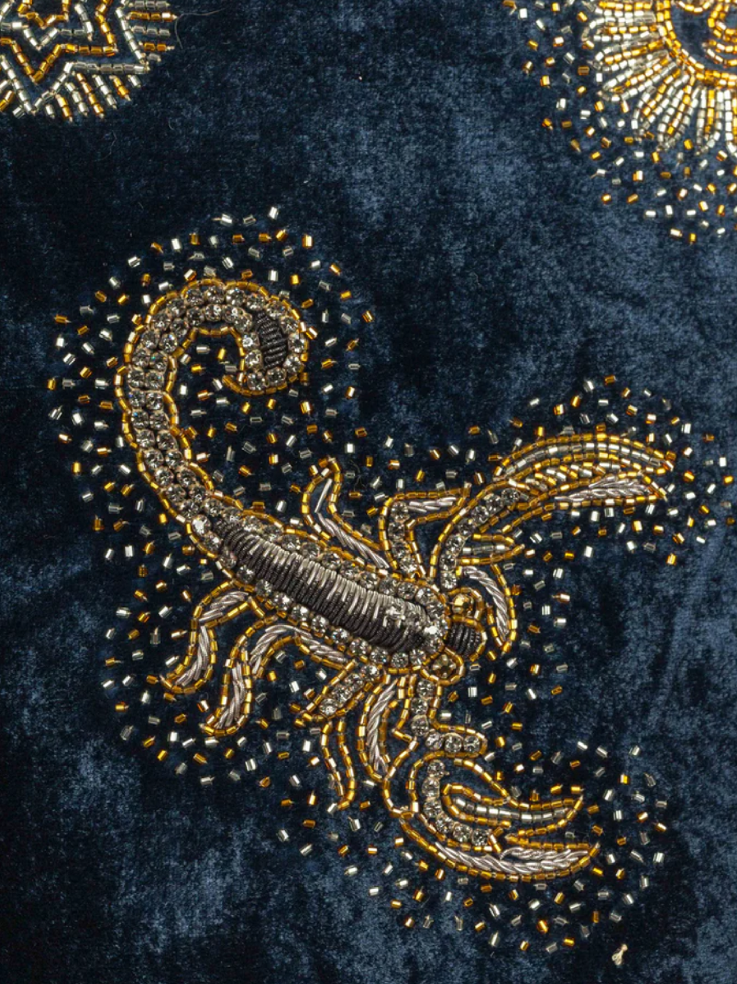 Emilio Pucci FW 2015 Navy-blue velvet Star Printed shorts